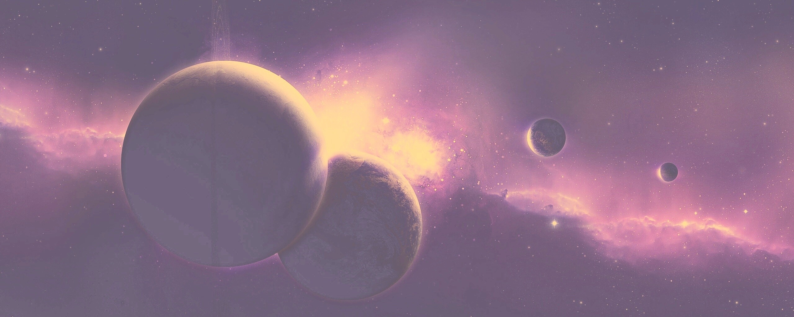 Фиолетовая вселенная обои