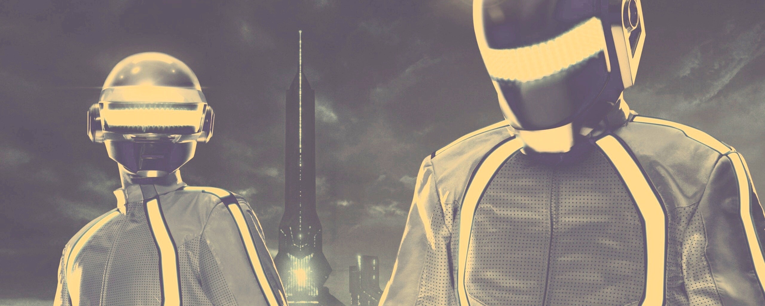 Daft Punk на съемках фильма TRON обои