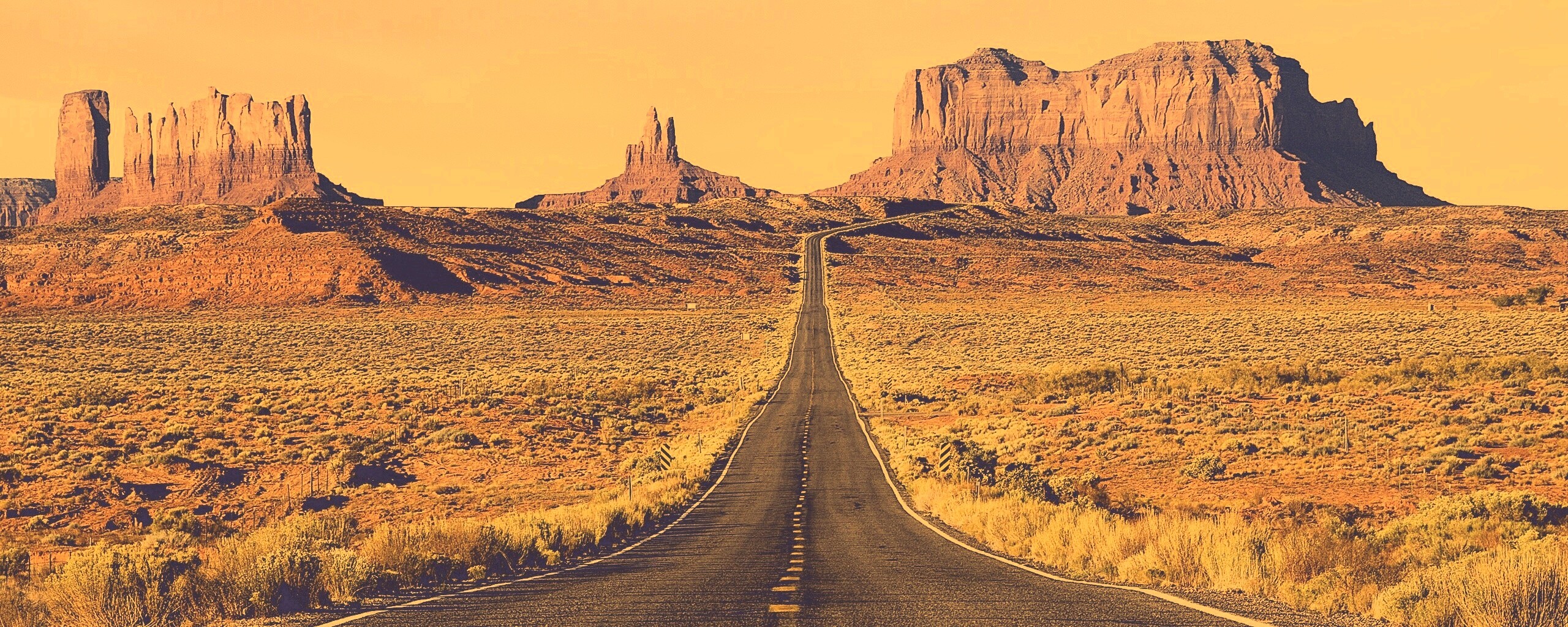 Дорога в пустыне обои