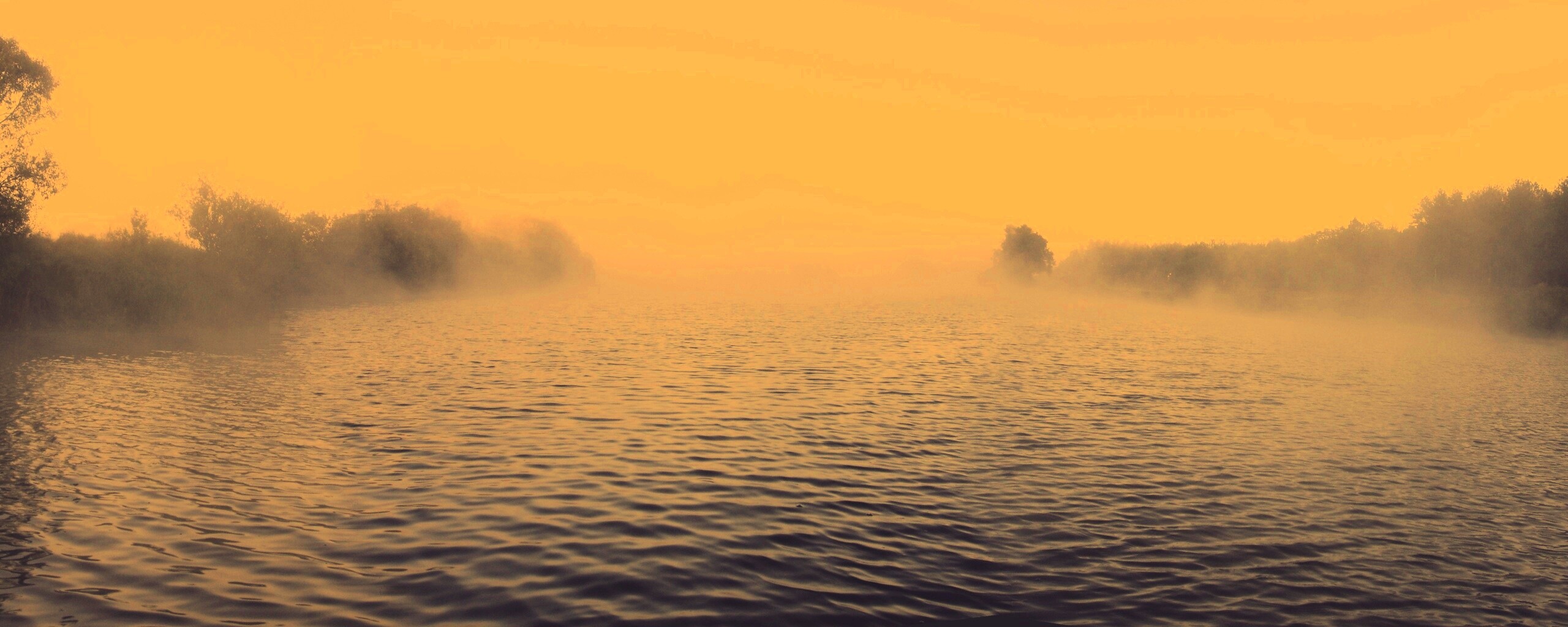 Речной туман обои