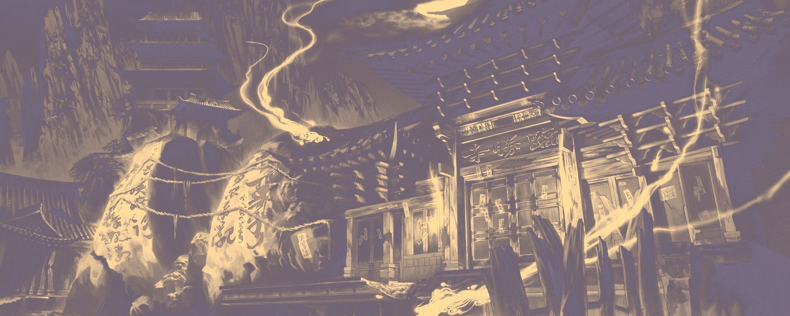 Вход в китайский храм обои