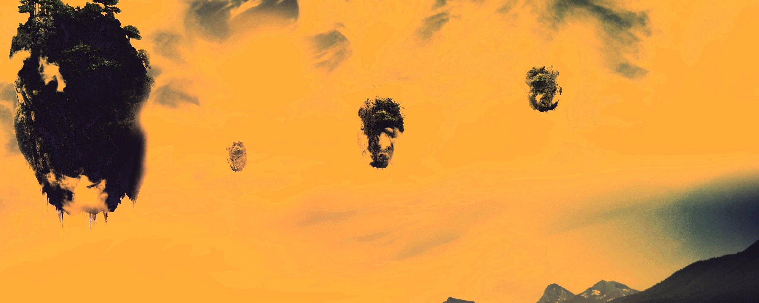 Летающие острова обои