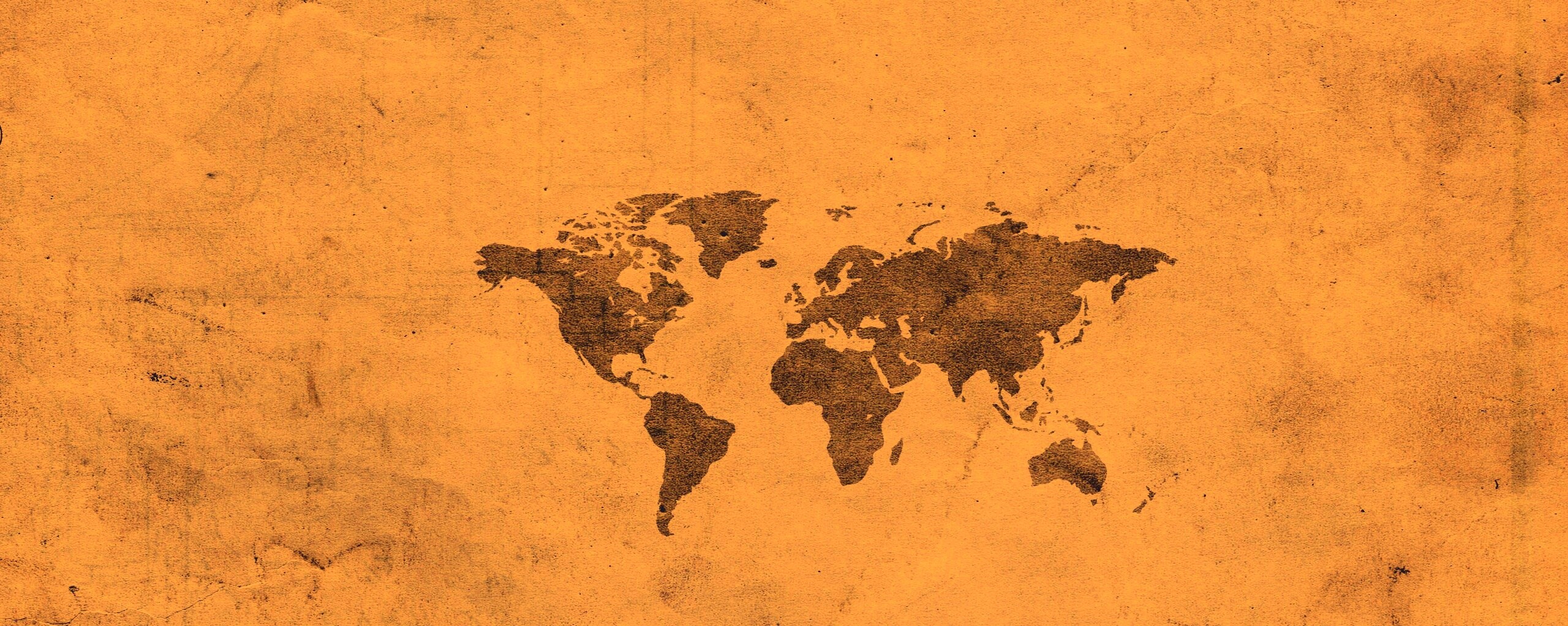 Карта мира на старой бумаге обои