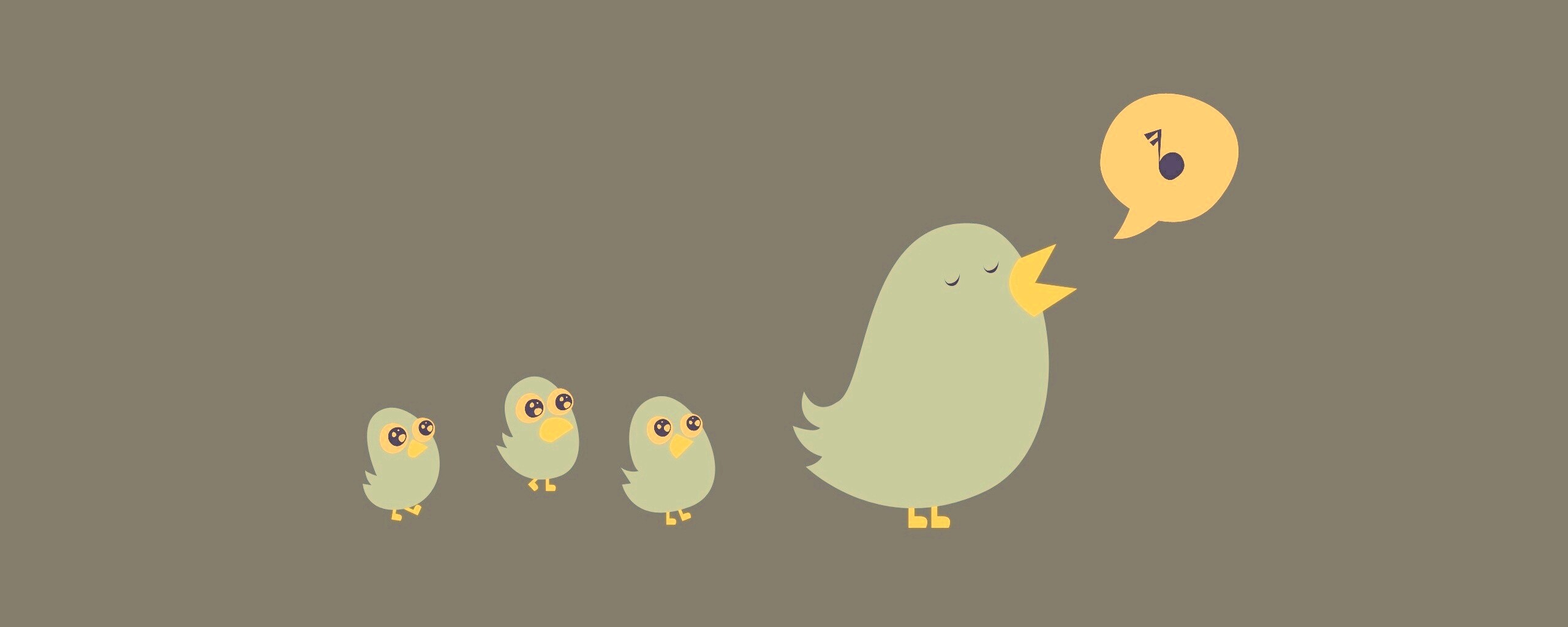 Поющая птица обои