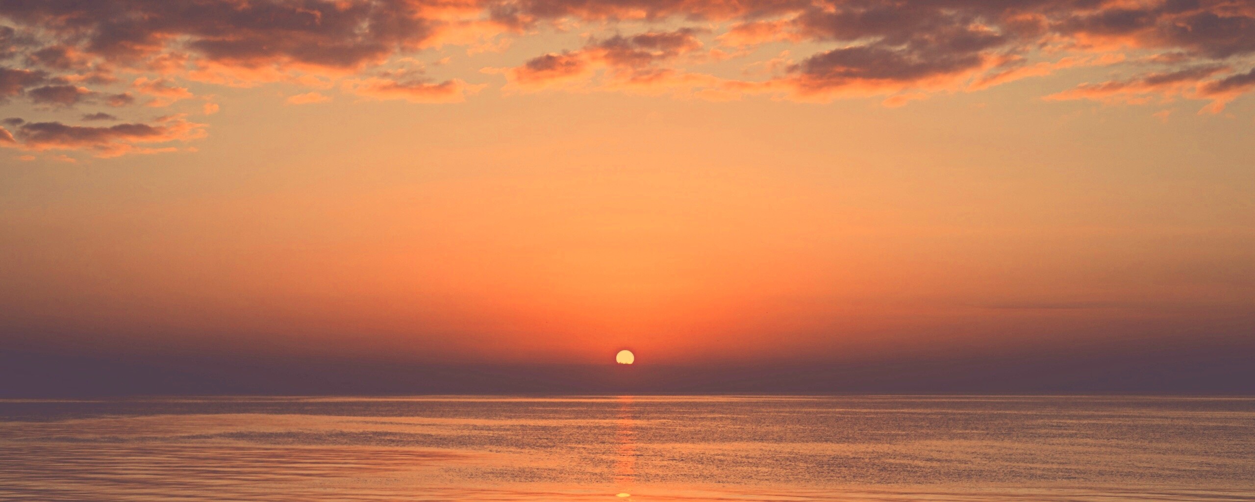 Багровый закат обои