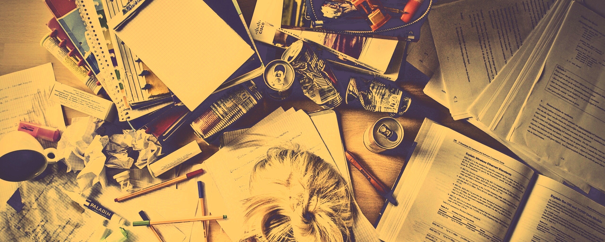 Сонный студент обои