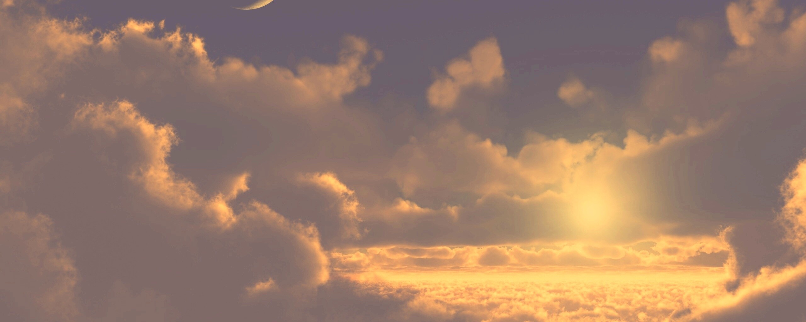 Над облаками обои