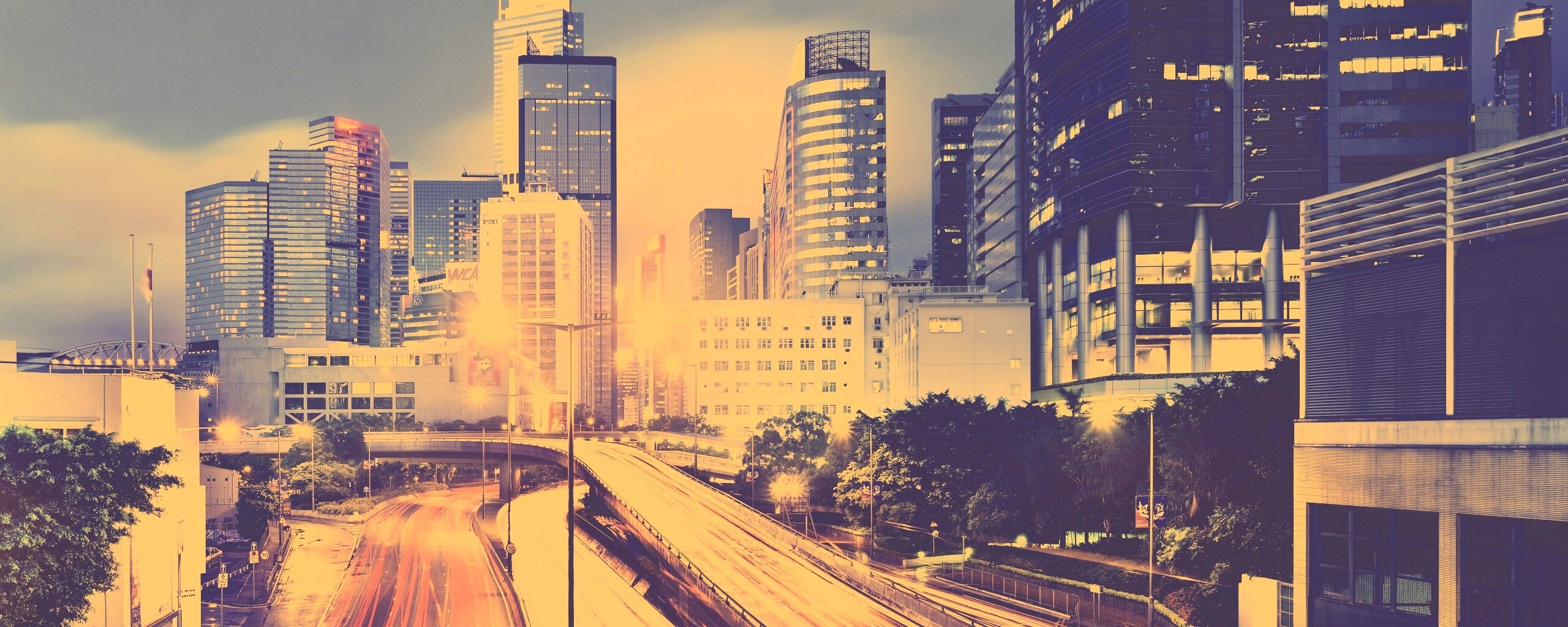 Огни Гонконга обои