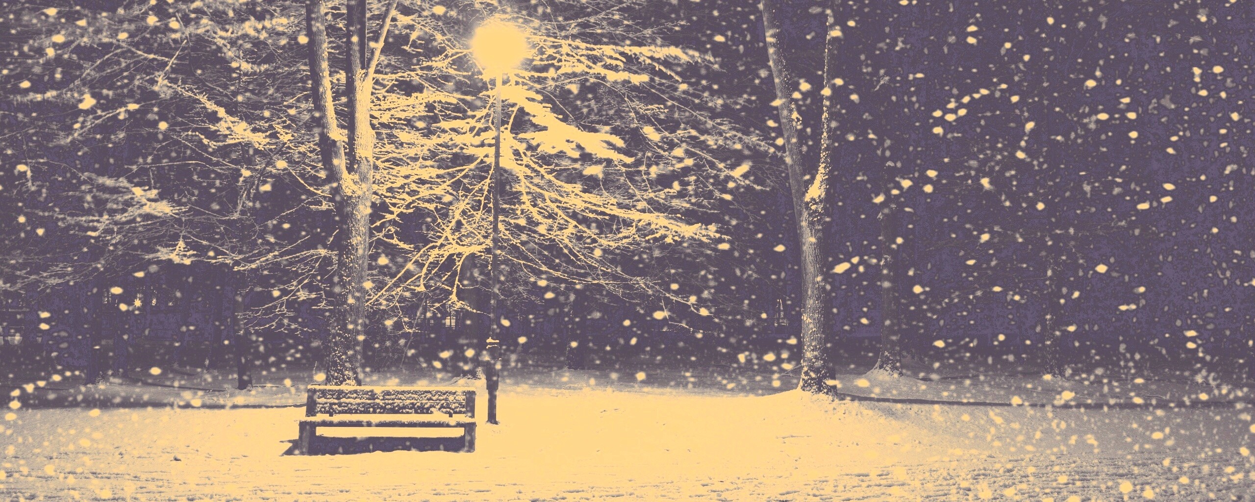 Ночь..улица..фонарь..скамейка.. обои