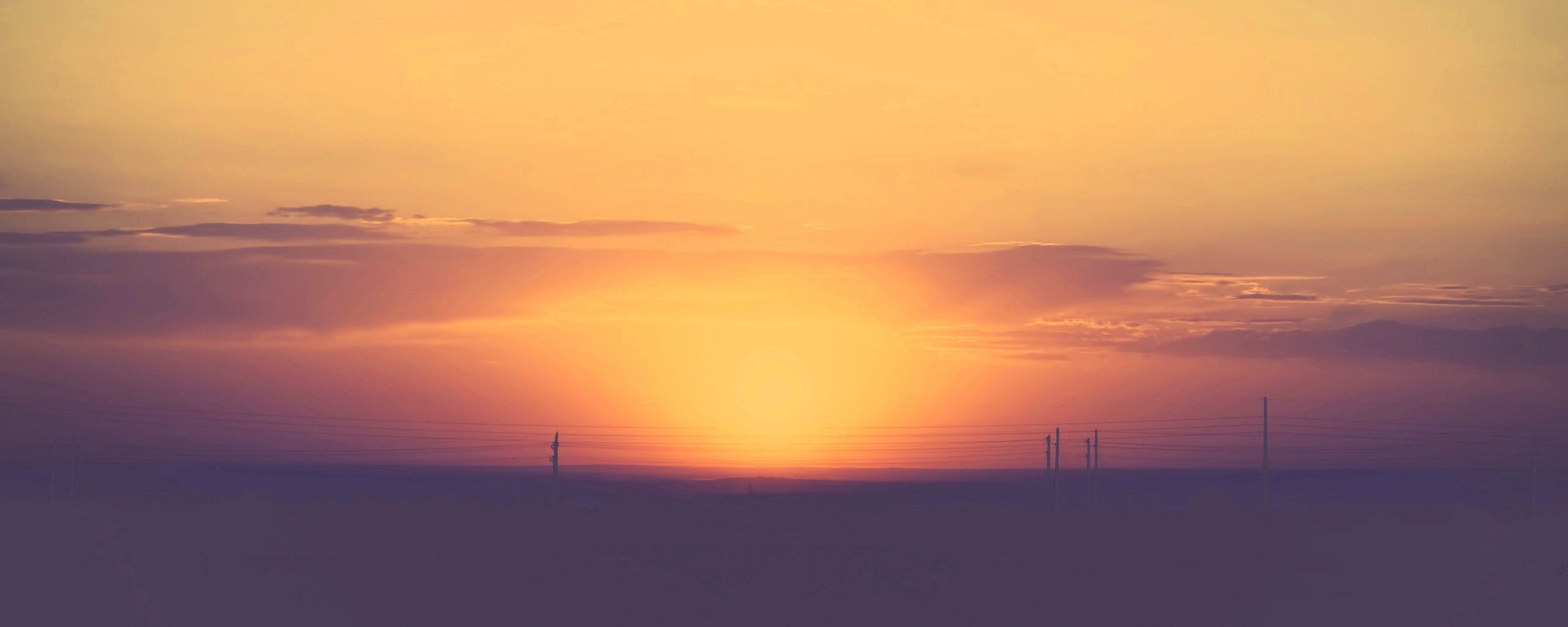 Сказочный закат обои