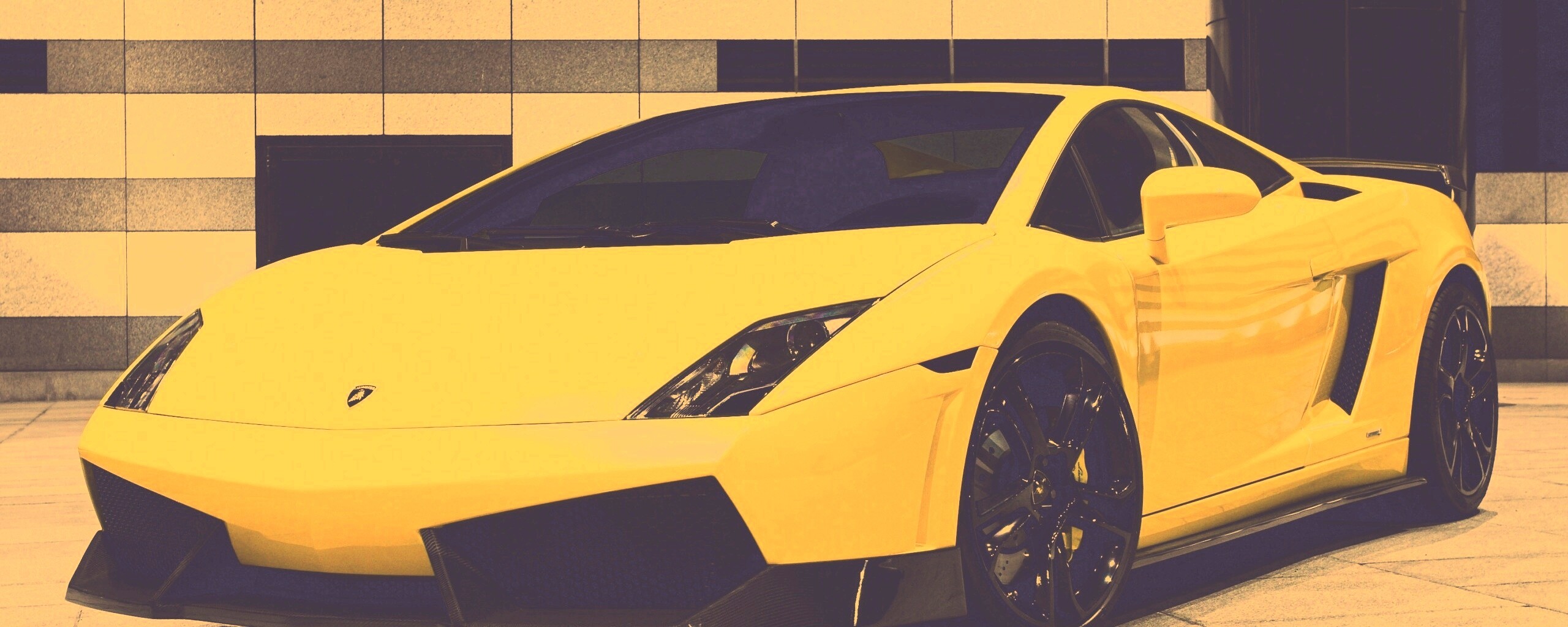 Желтый Ламборджини обои