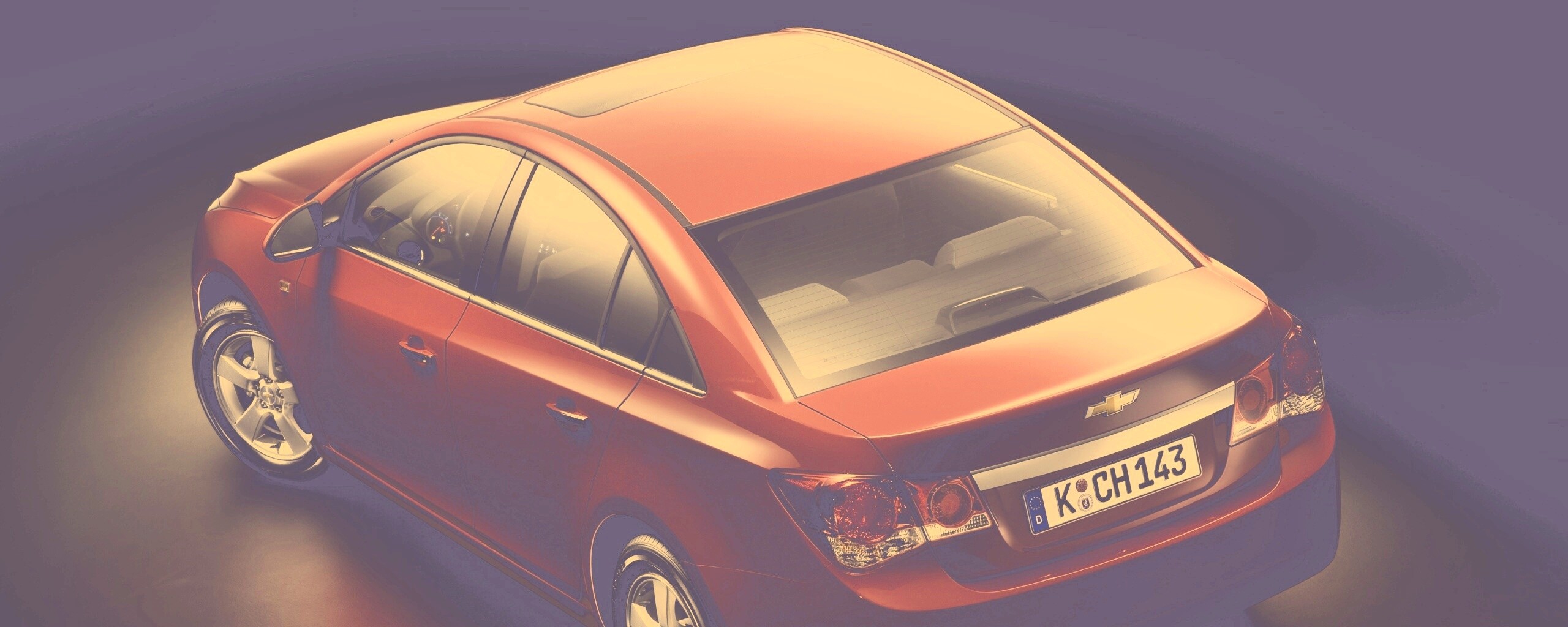 Шевроле Cruze красного цвета обои