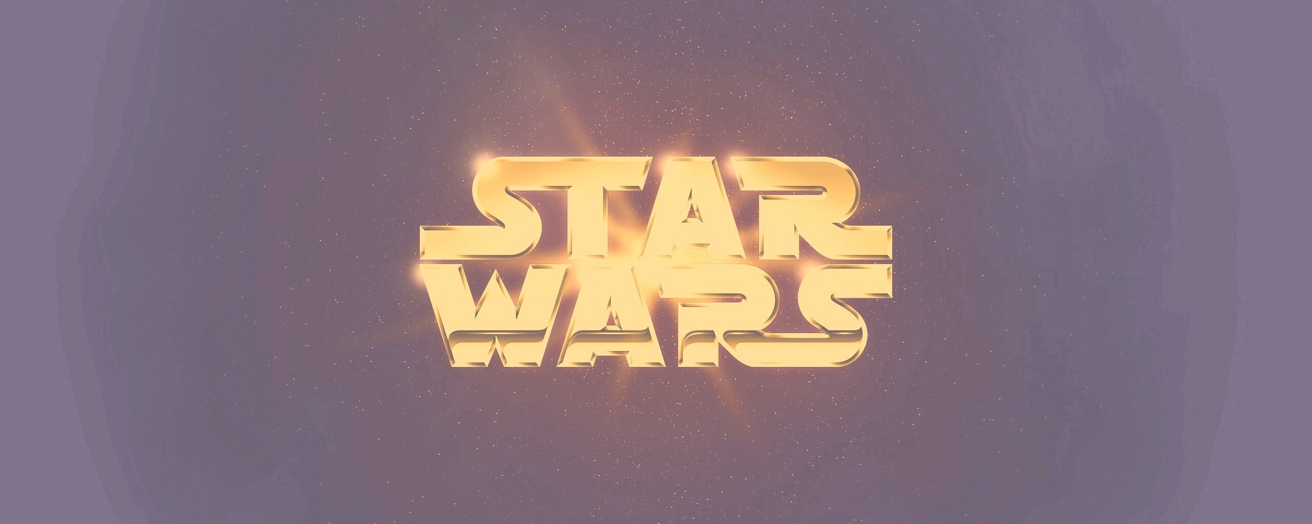 Золотой логотип Star Wars обои