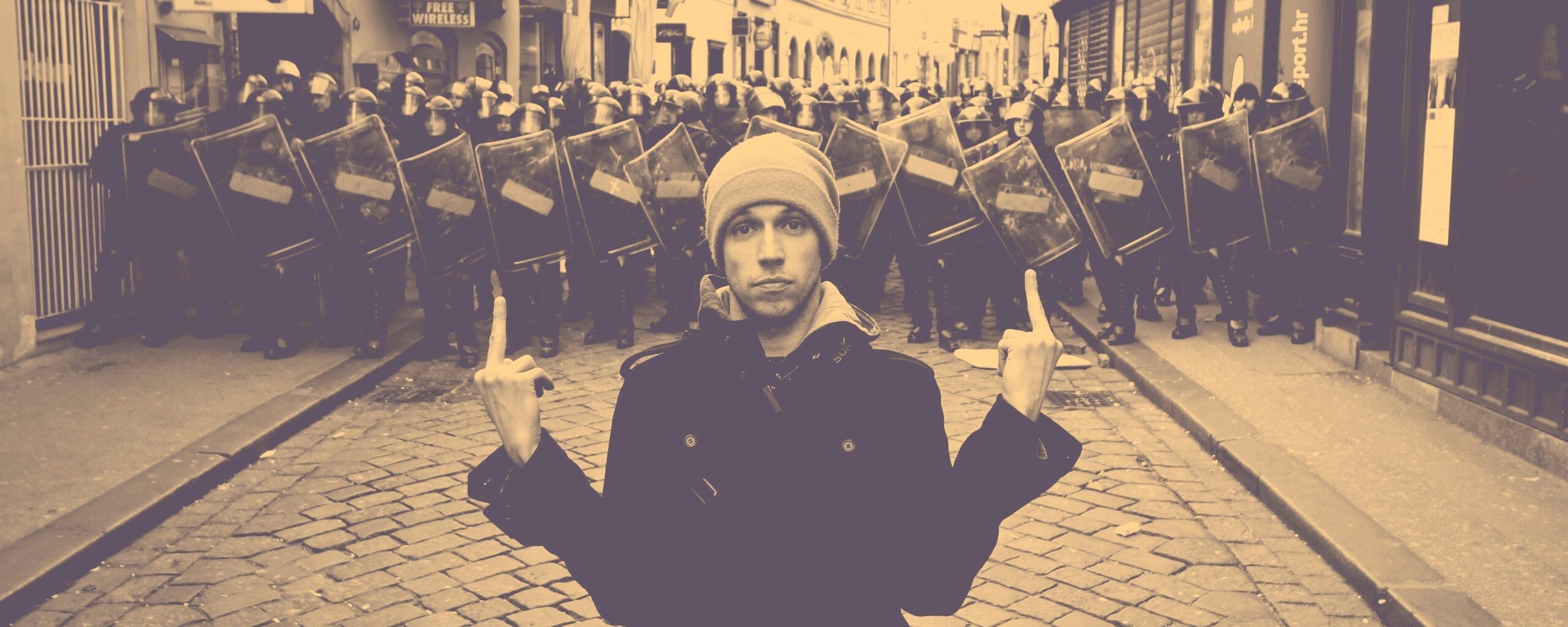 Против системы обои