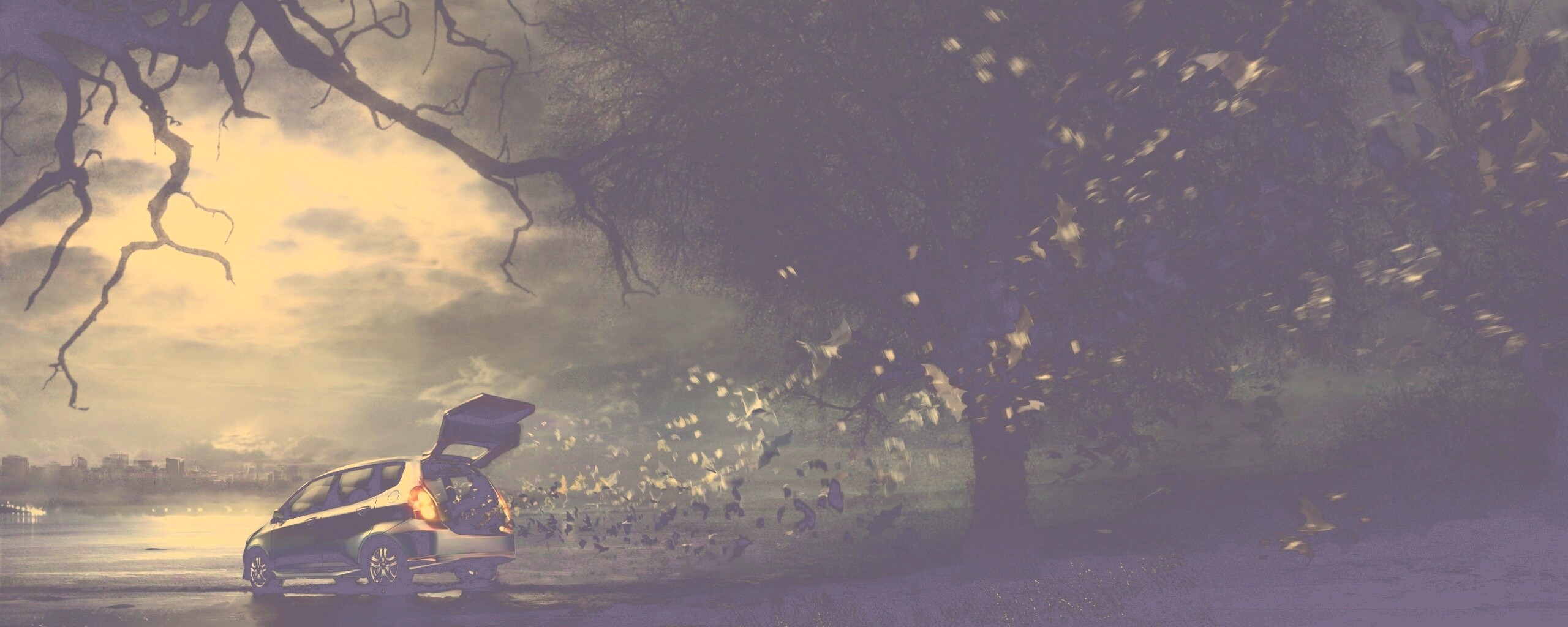 Темное авто обои