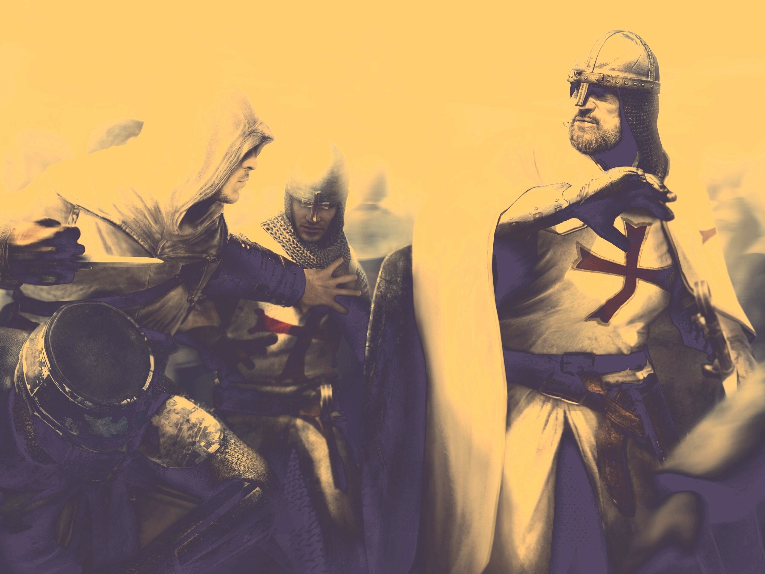 Ассасин убивает томплиера обои