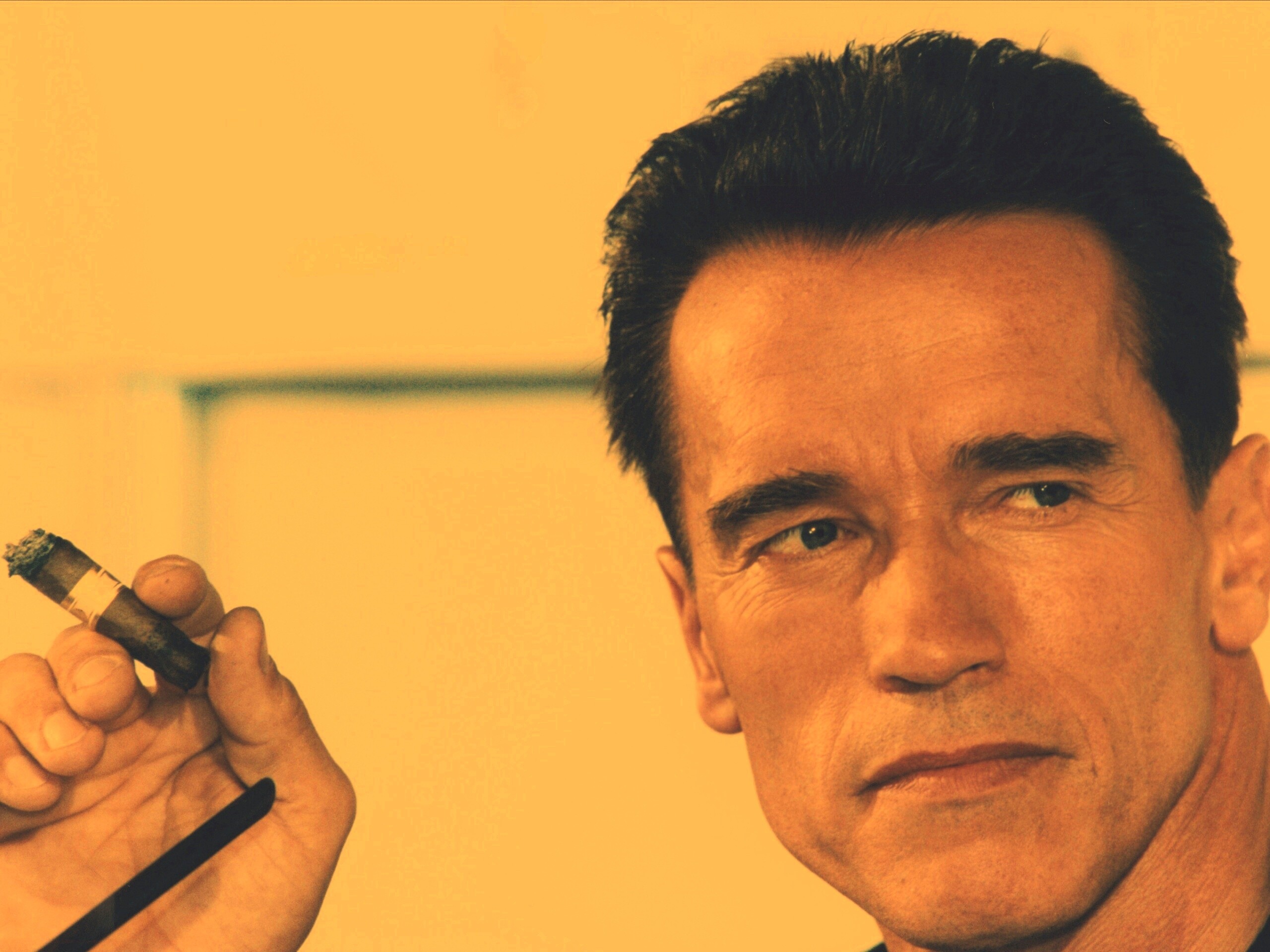 Арнольд Шварцнеггер с сигарой обои