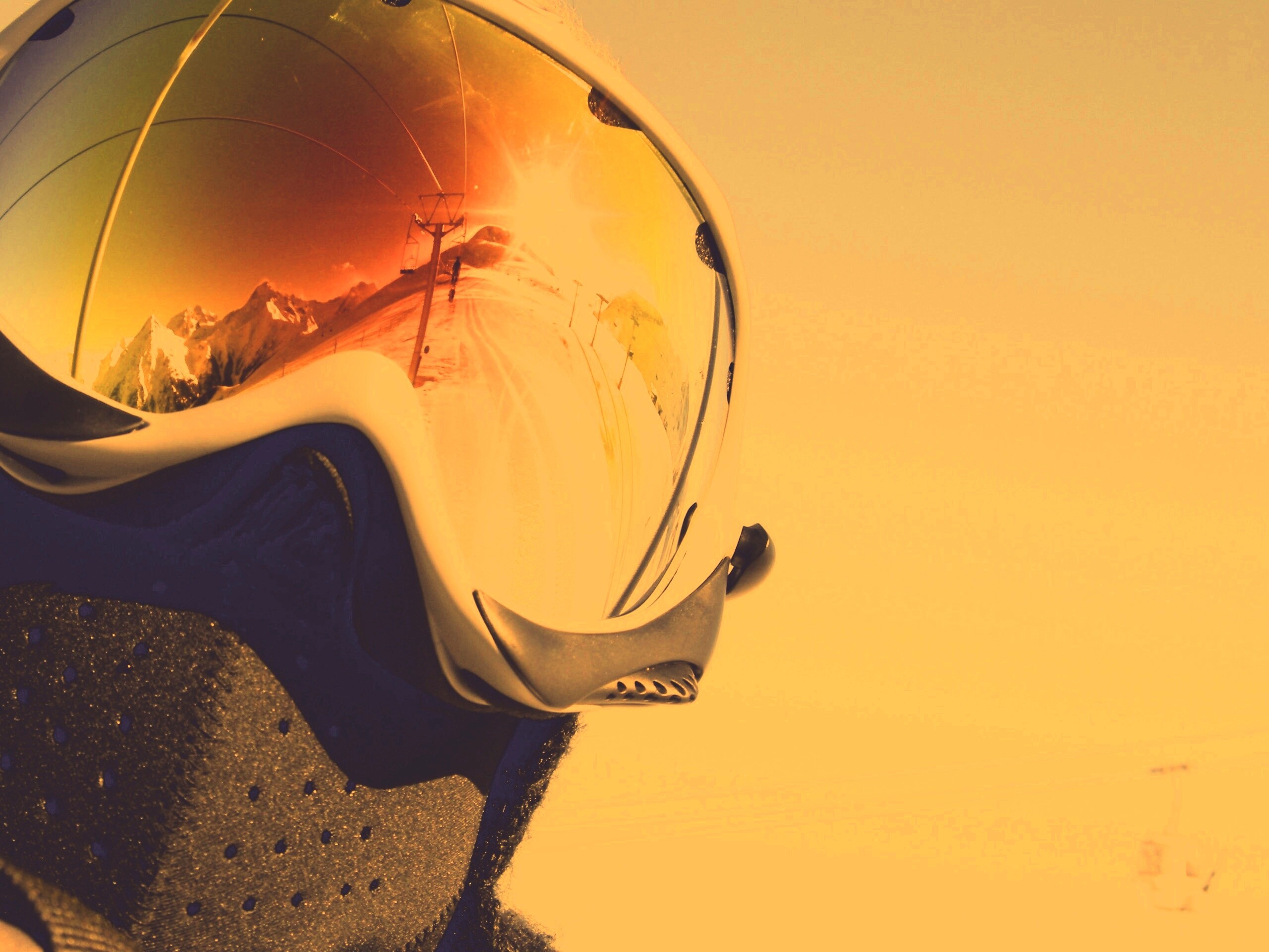 Маска сноубордиста обои