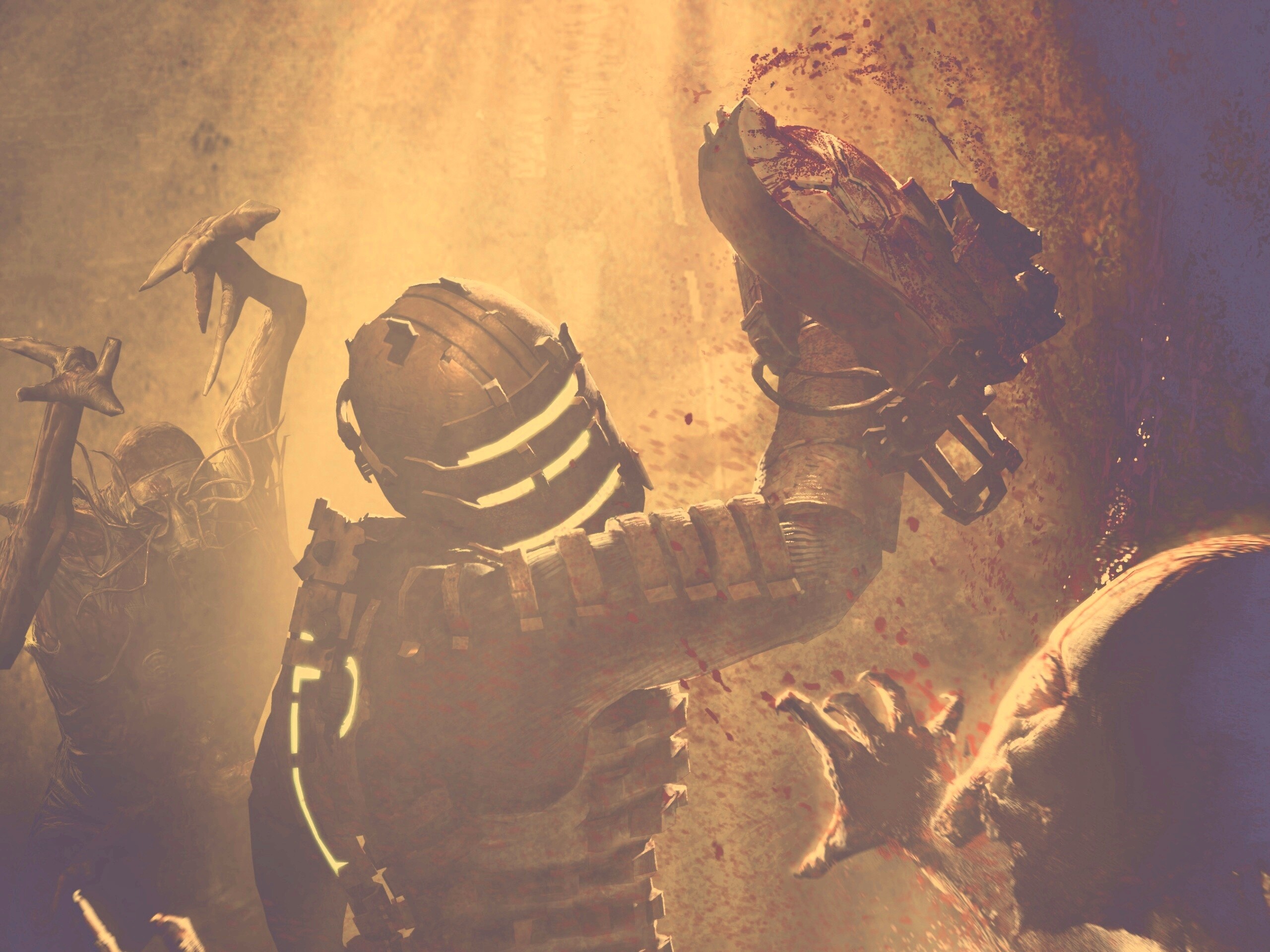 Айзек Кларк выпилил монстра обои