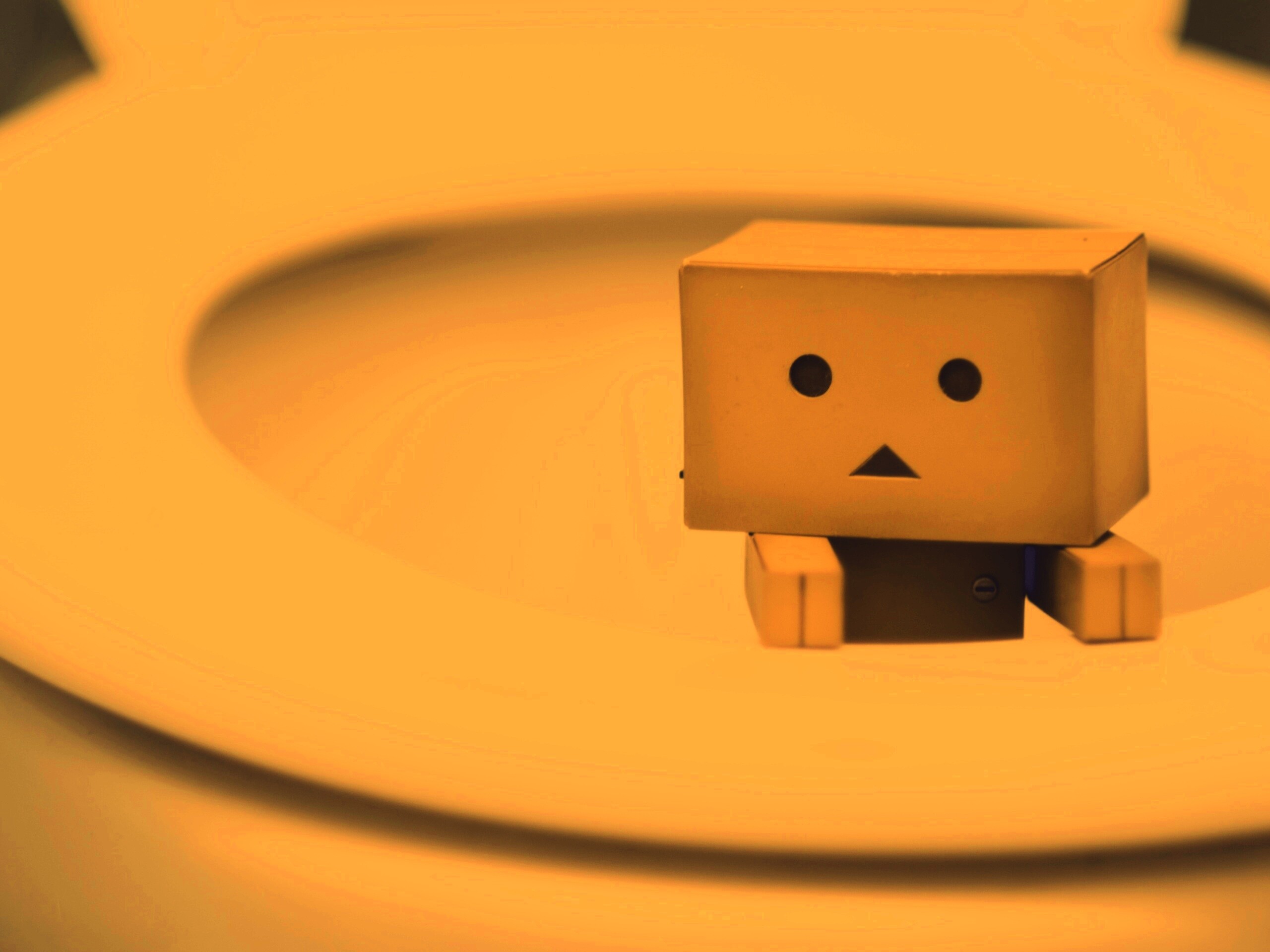 Danbo в унитазе обои