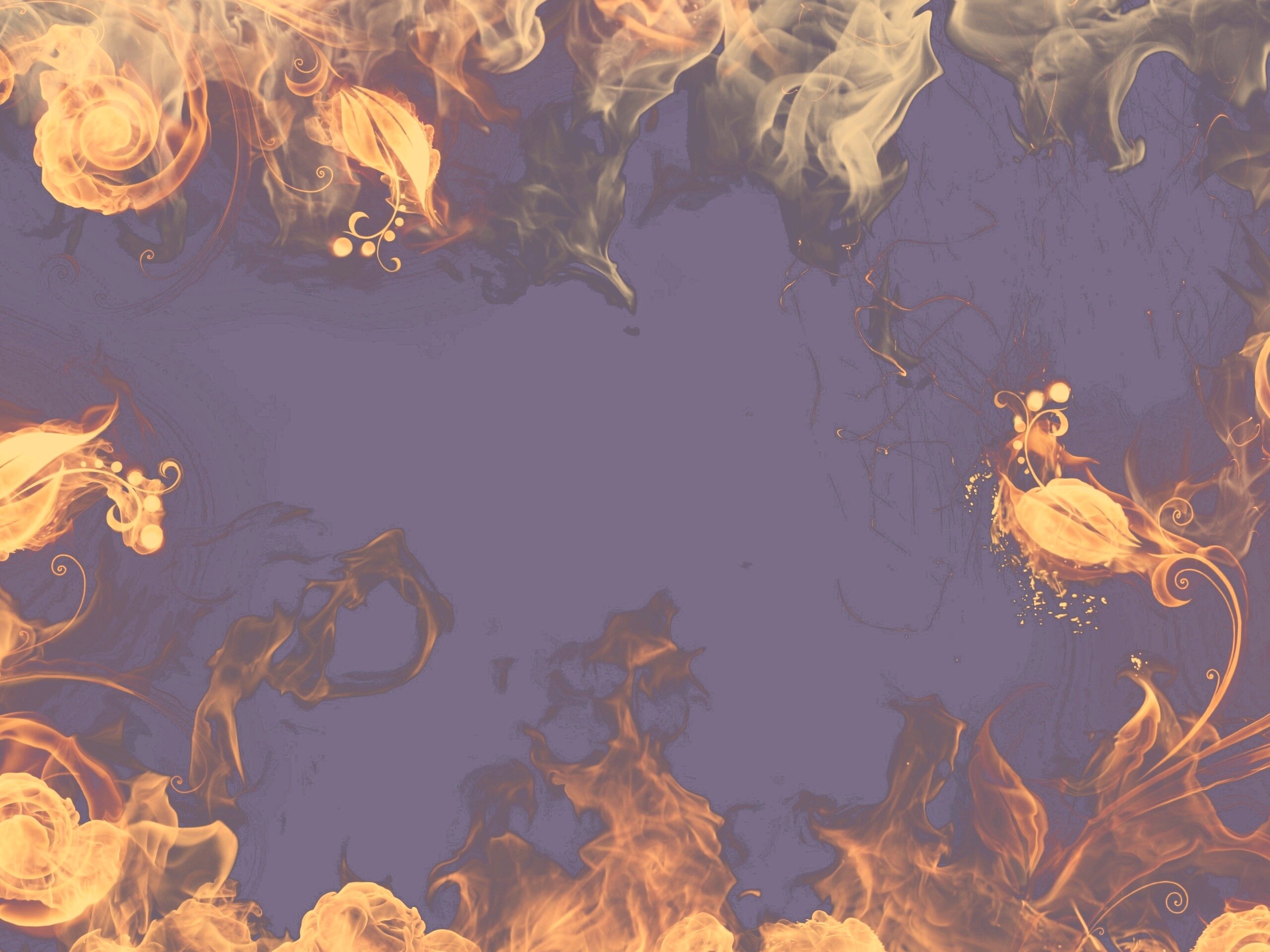 Огненные цветы обои