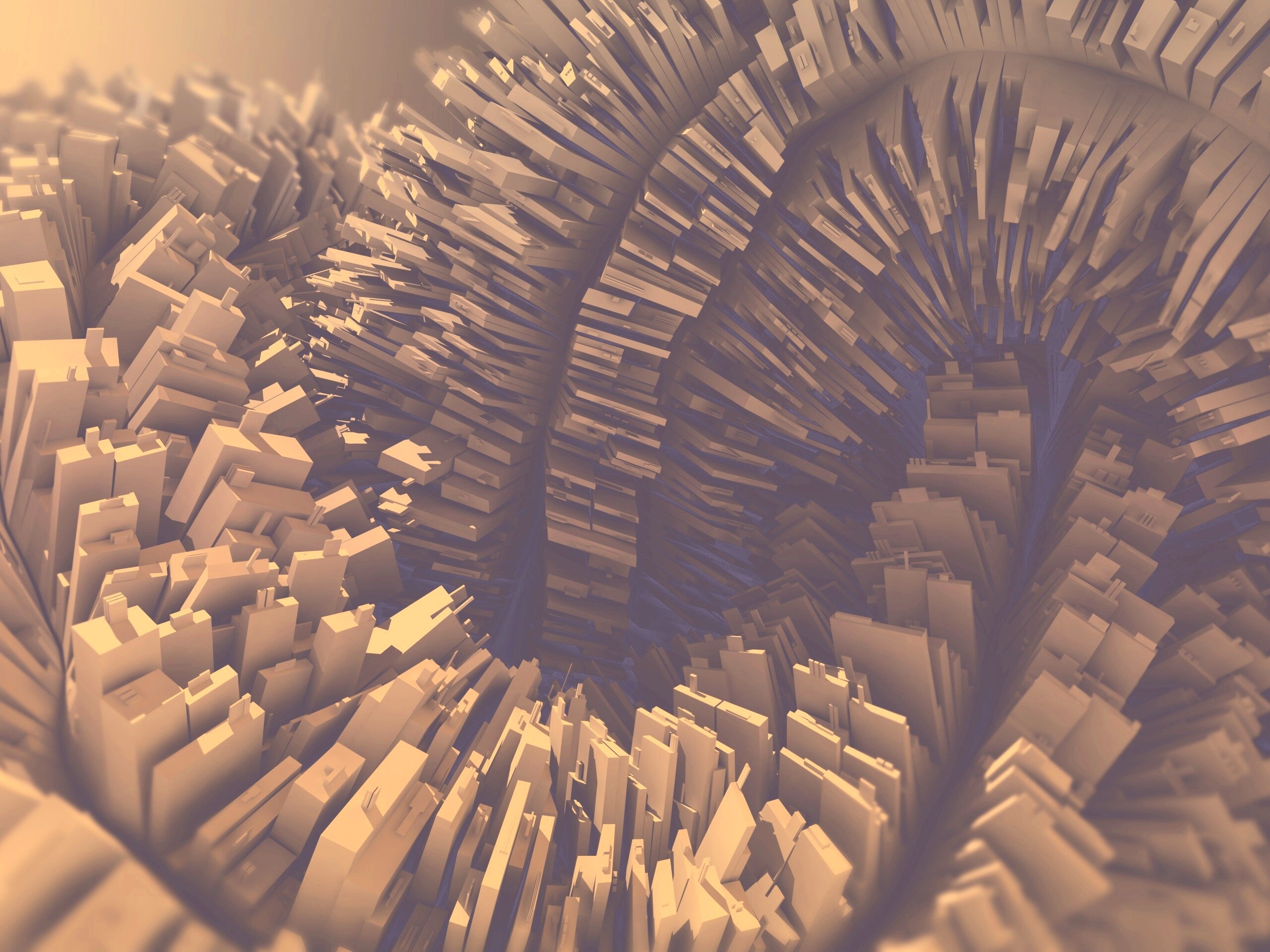 Модели домов засасывает обои