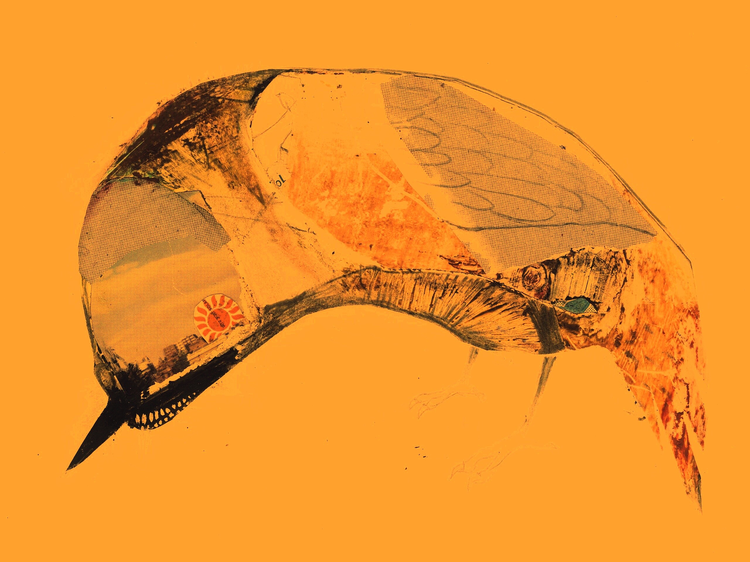 Аппликация Стефана Томпсона "Птица" обои