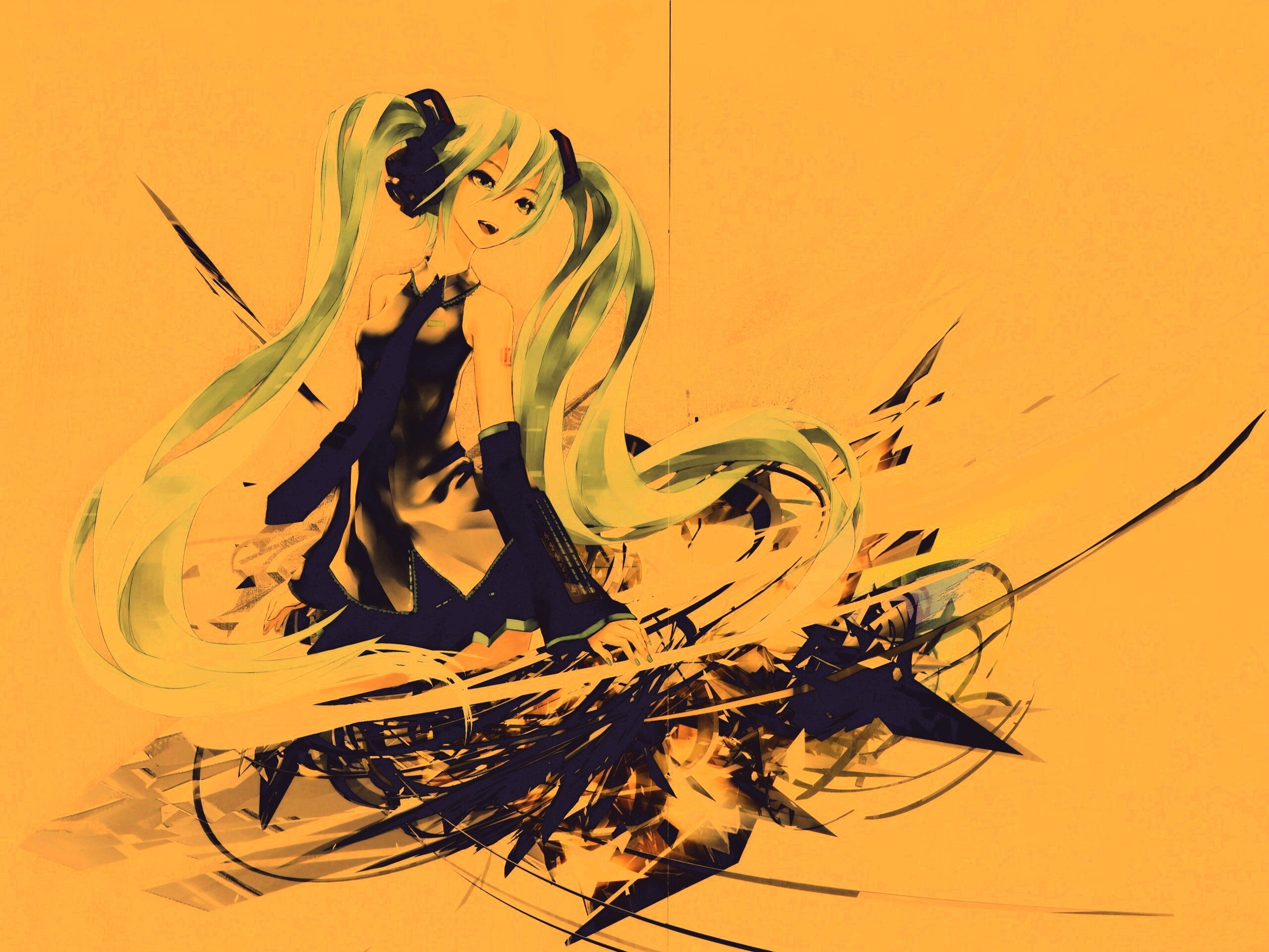 Арт с Хатсуне Мику обои