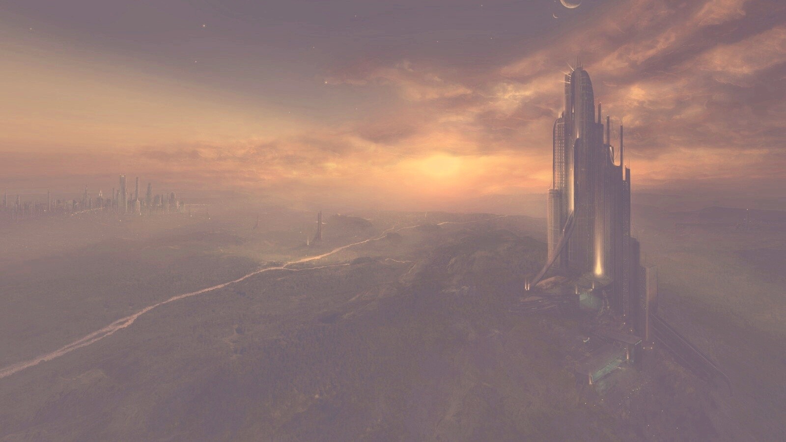 Города будущего обои