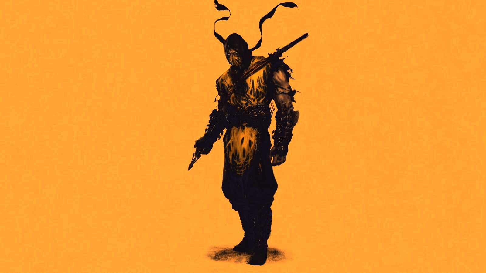 Скорпион из Мортал Комбат обои