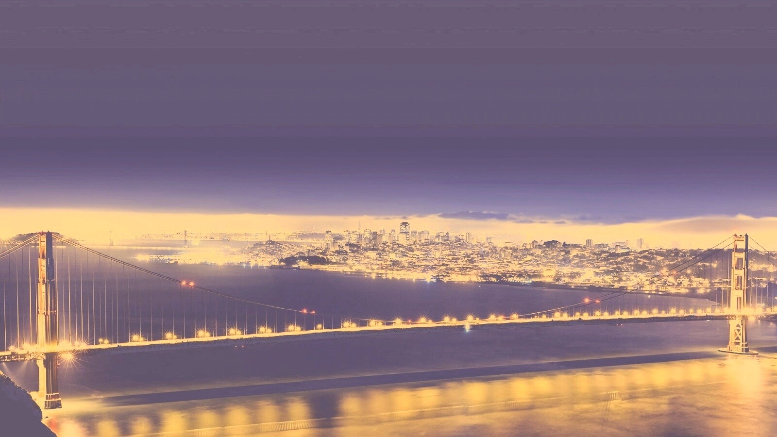 Ночной Нью-Йорк обои