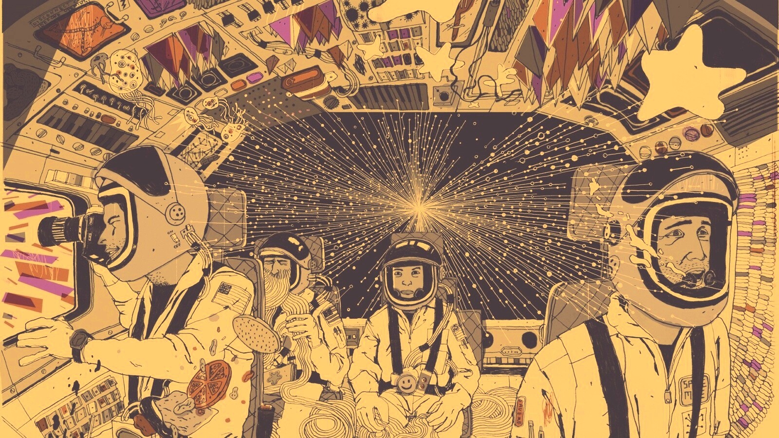 Упоротые космонавты обои