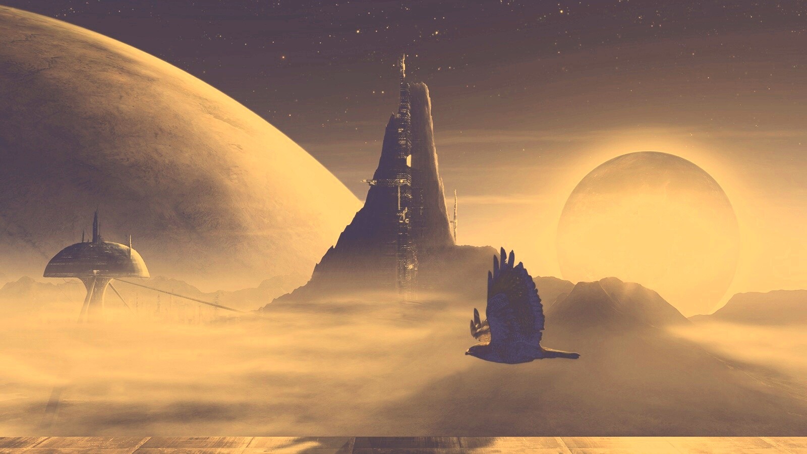 Город на другой планете обои