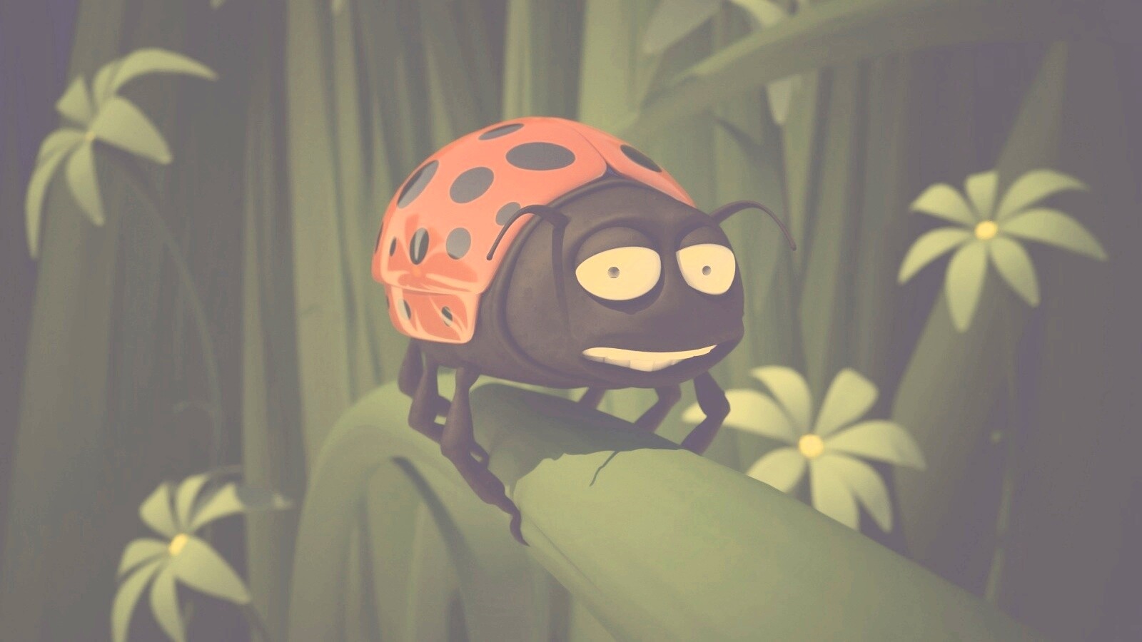 Глазастая божья коровка обои