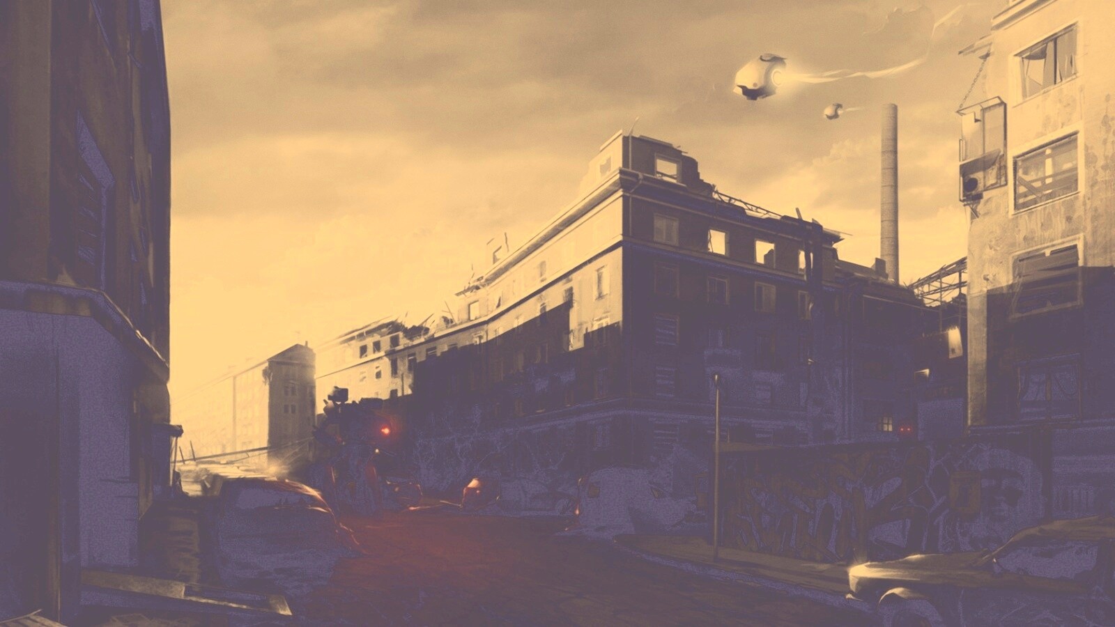 Инопланетяне в трущобах обои