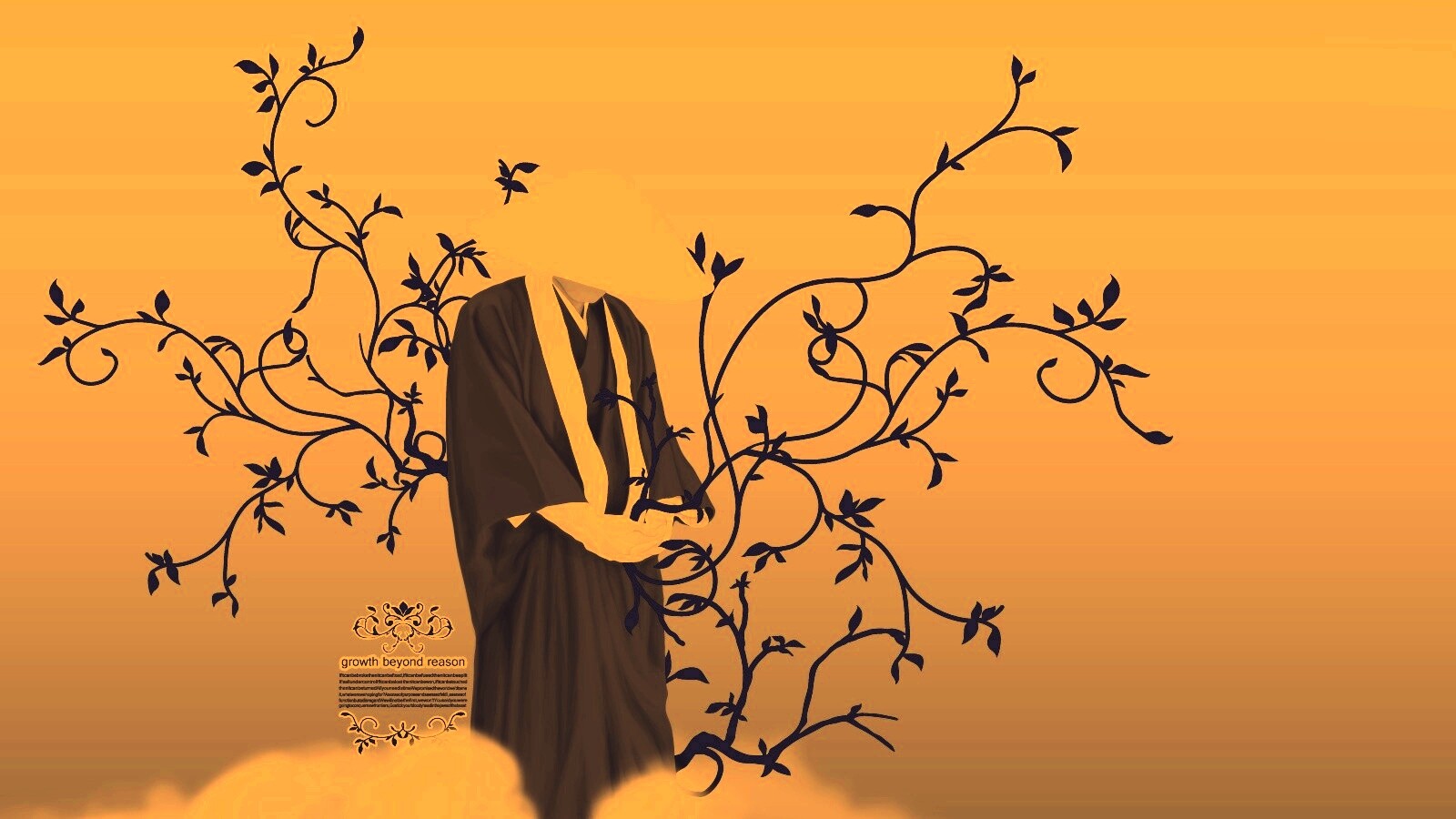 Молящийся монах обои