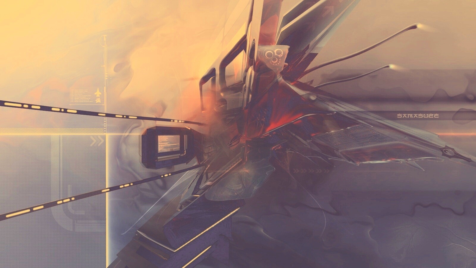 Технологичная абстракция обои