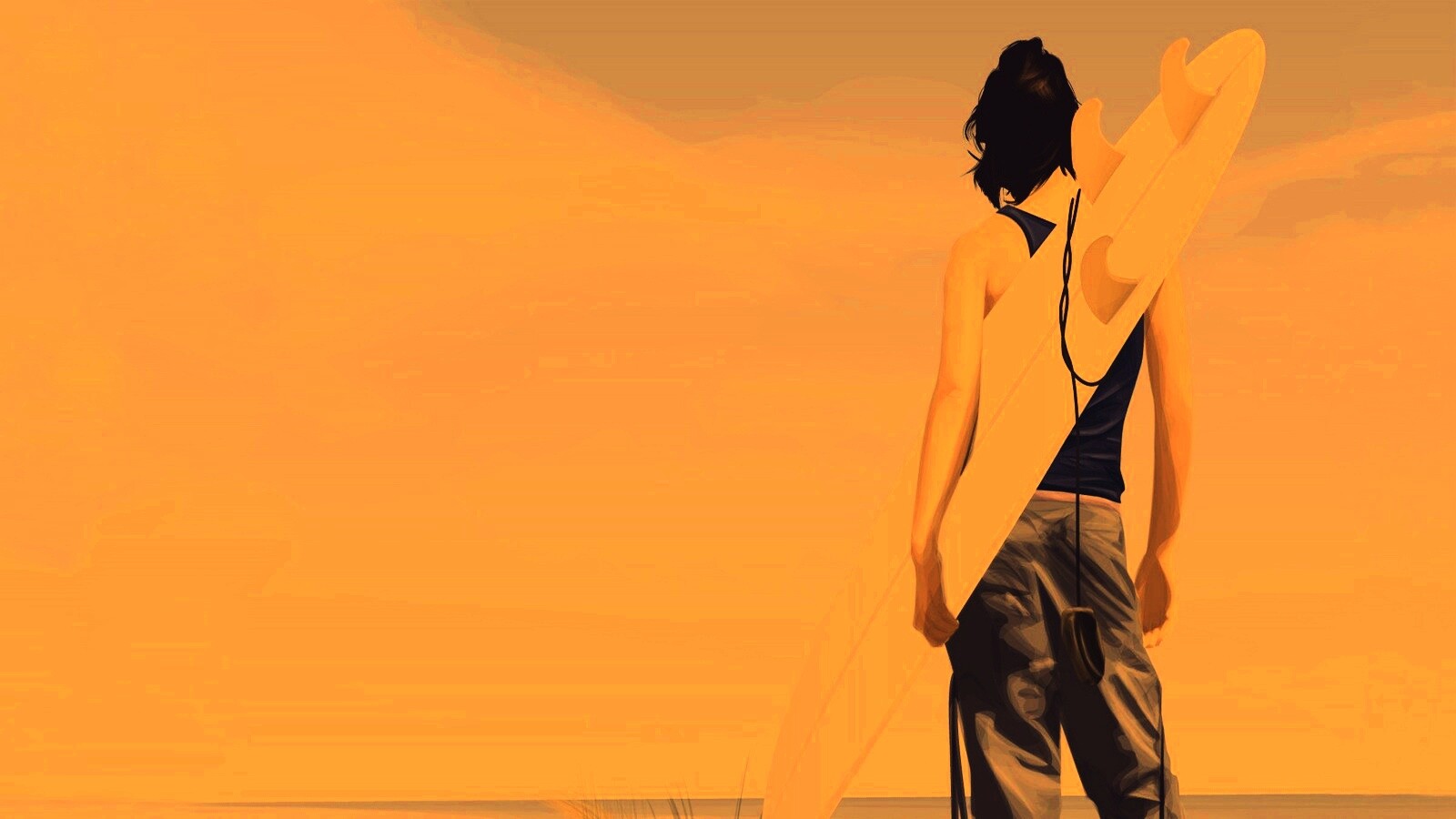 В ожидании волны обои