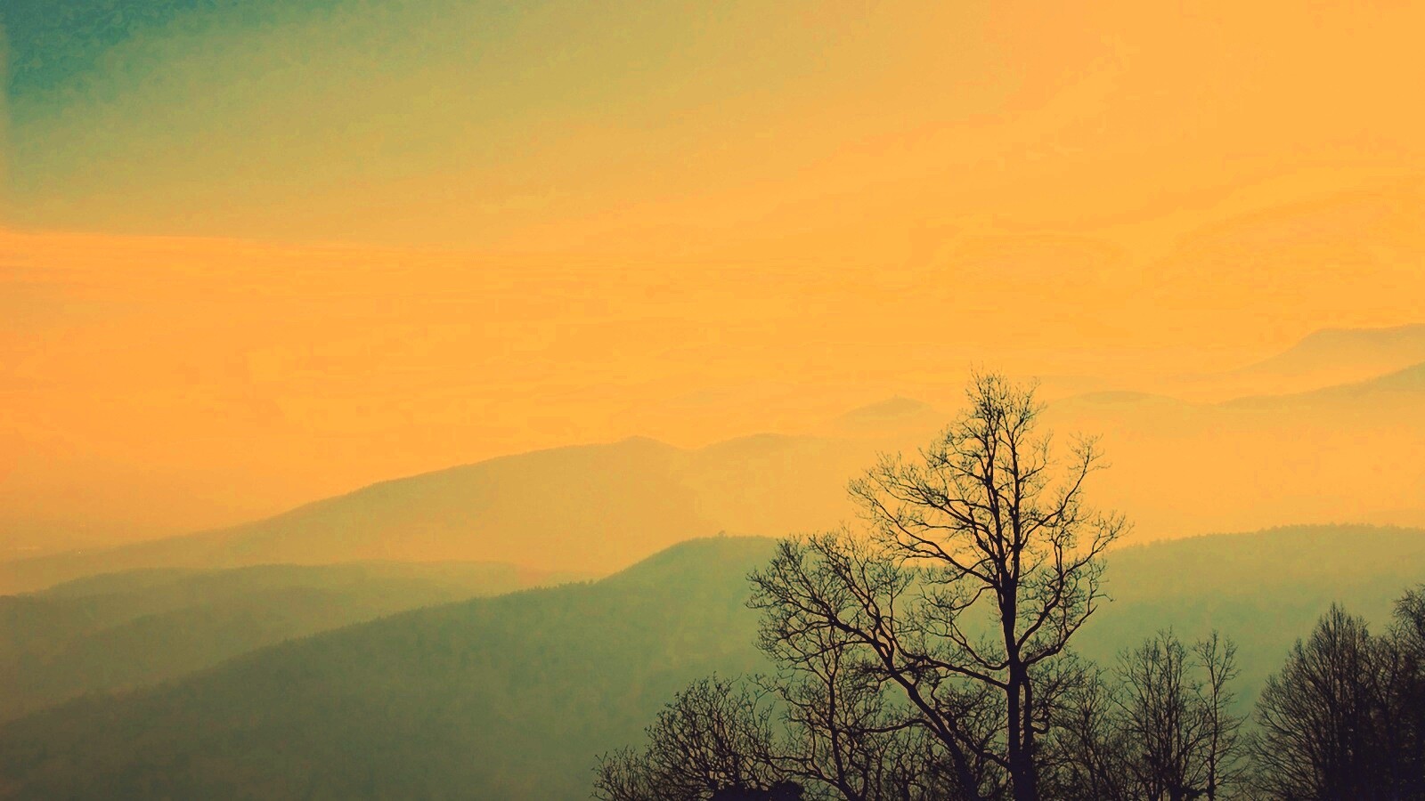 Голубые горы обои