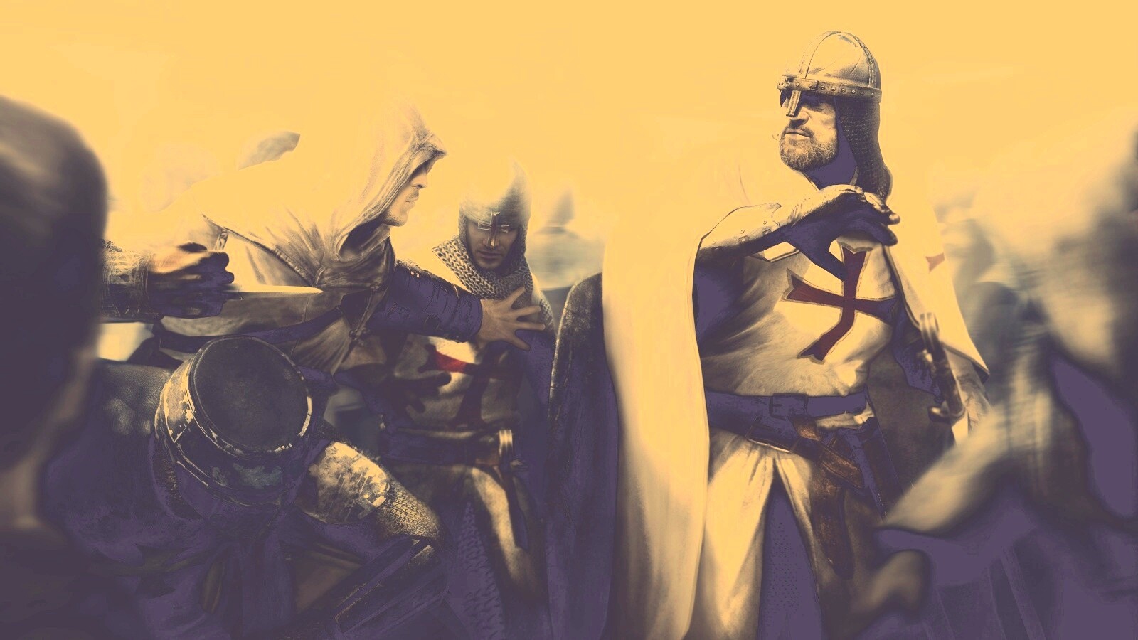 Ассасин убивает томплиера обои