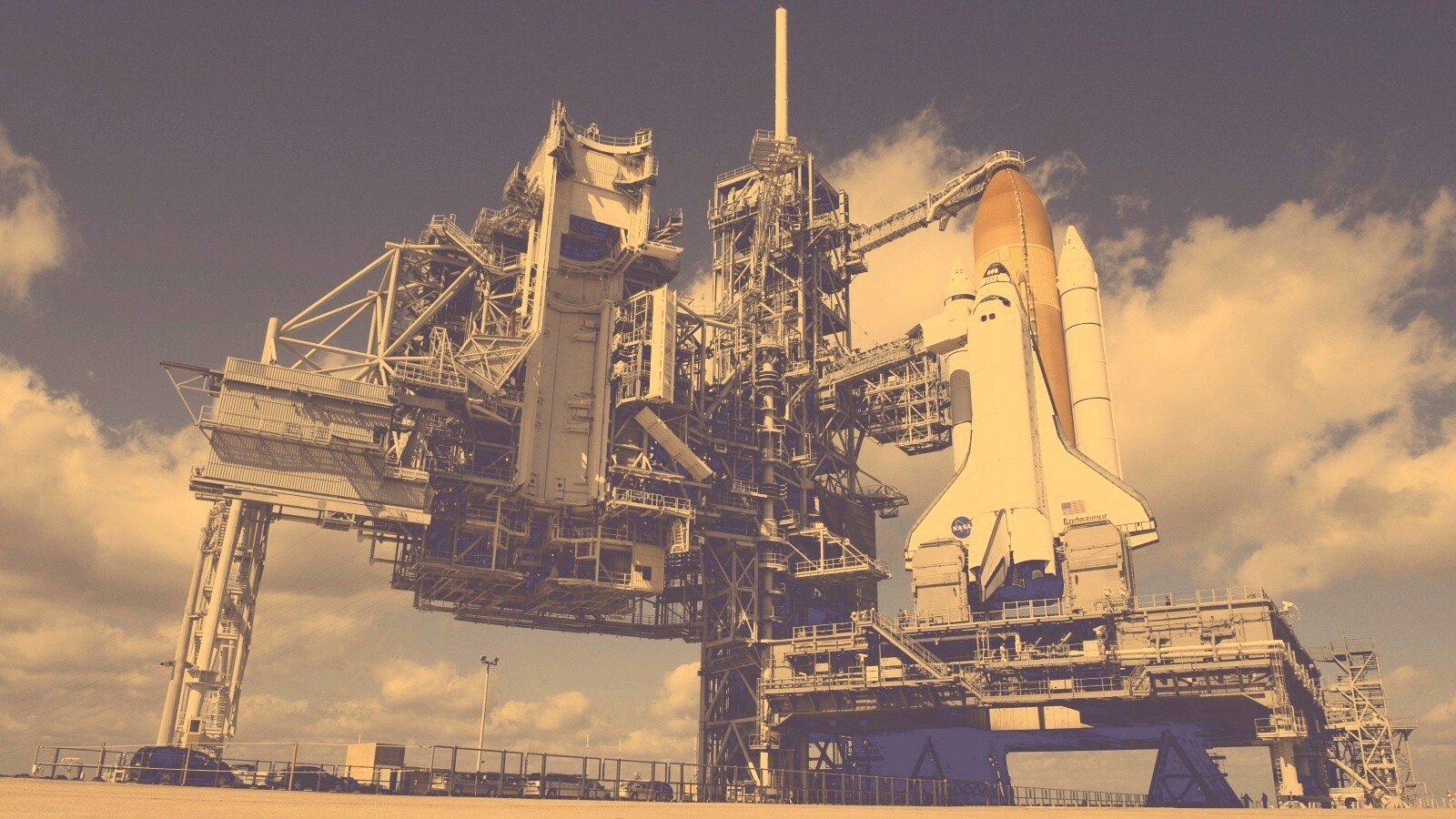 Шаттл на старте обои