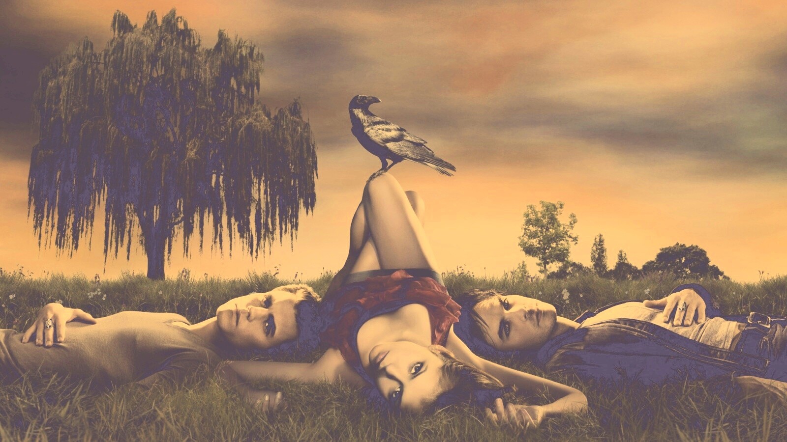 Герои сериала Дневники Вампира обои