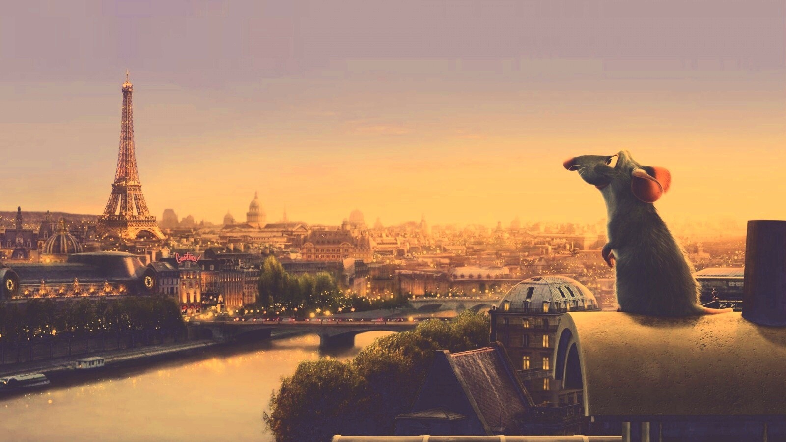 Париж в Рататуе обои