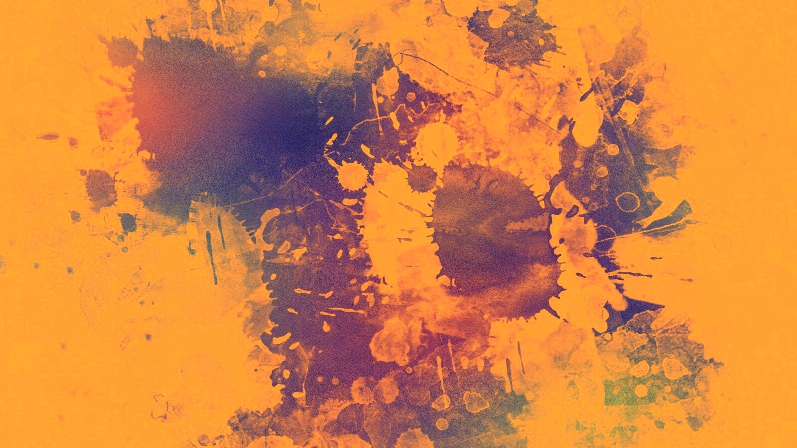 Синие и фиолетовые кляксы обои