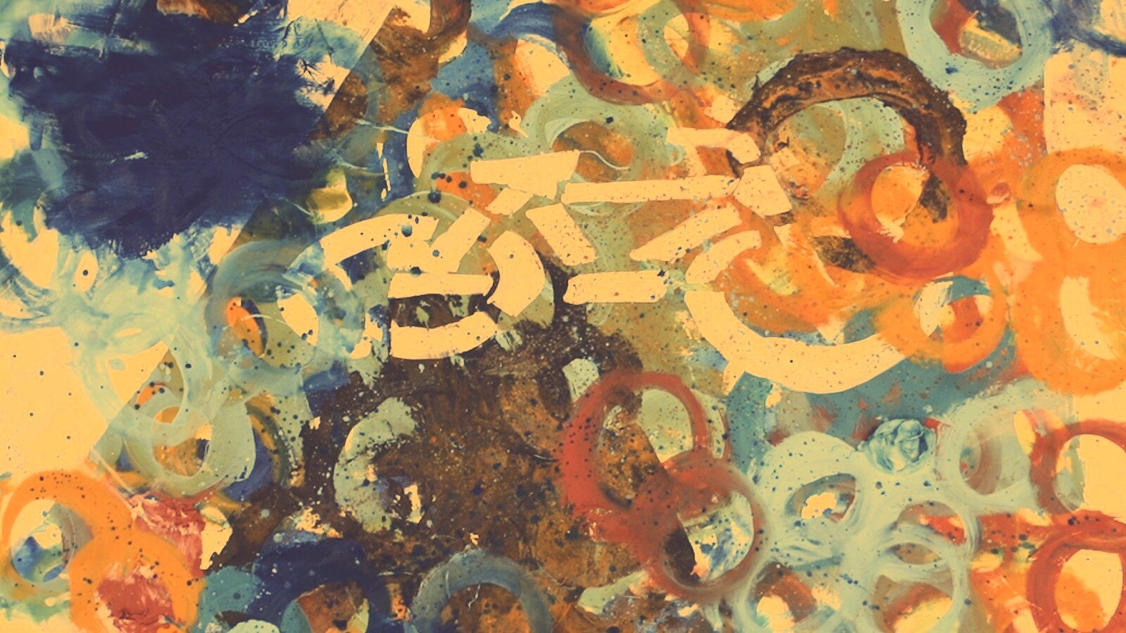 Рисованный через трафарет велосипед обои