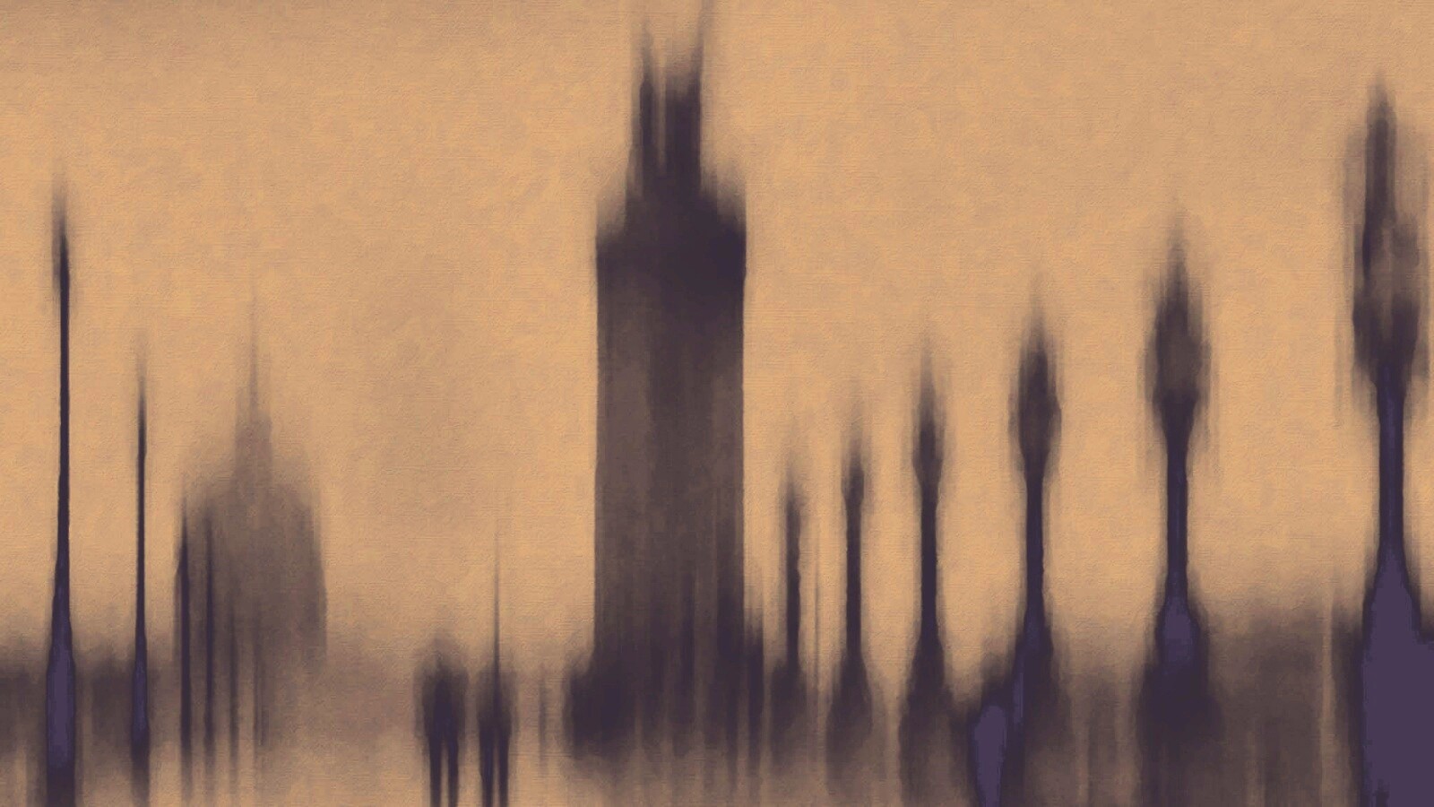 Размытый вид с моста обои