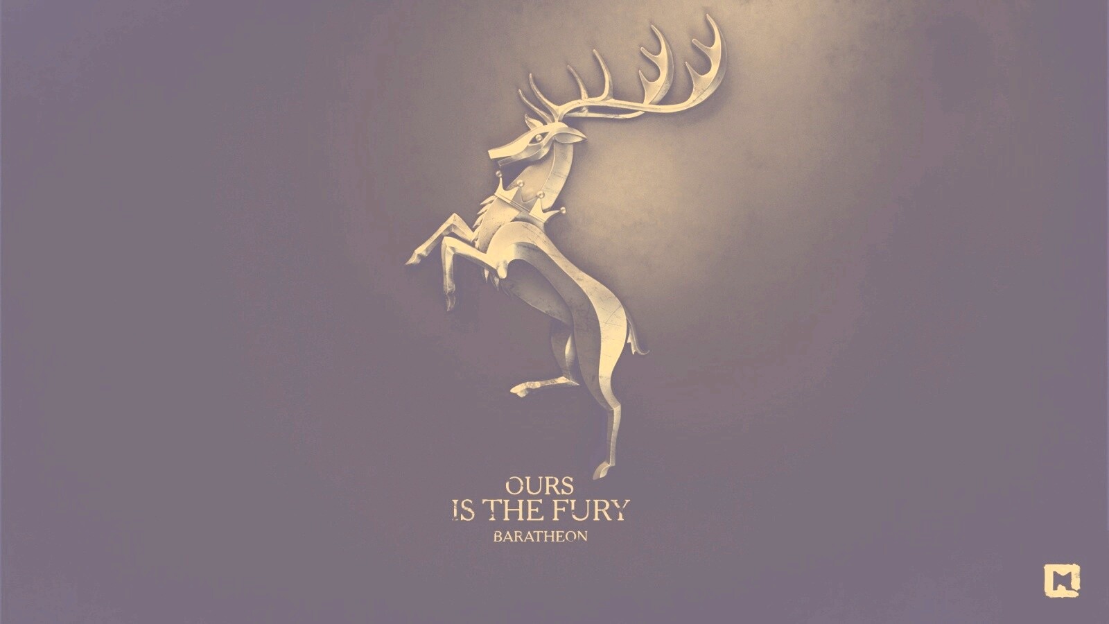 Металлический герб Баратеонов обои