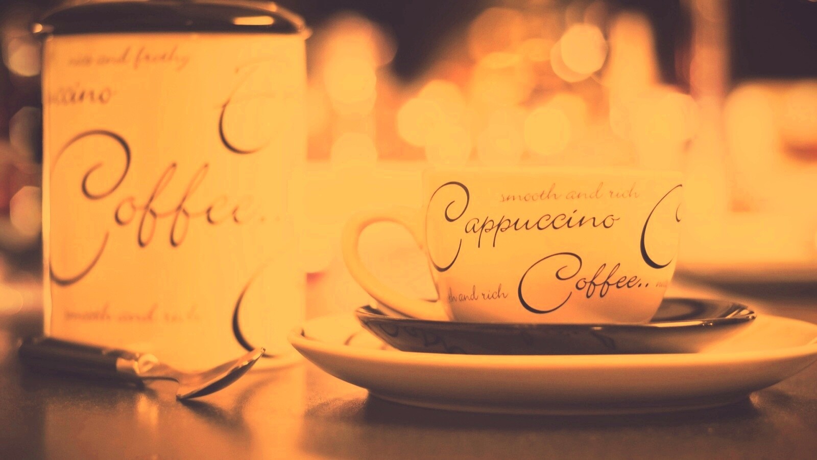 Чашечка капучино обои