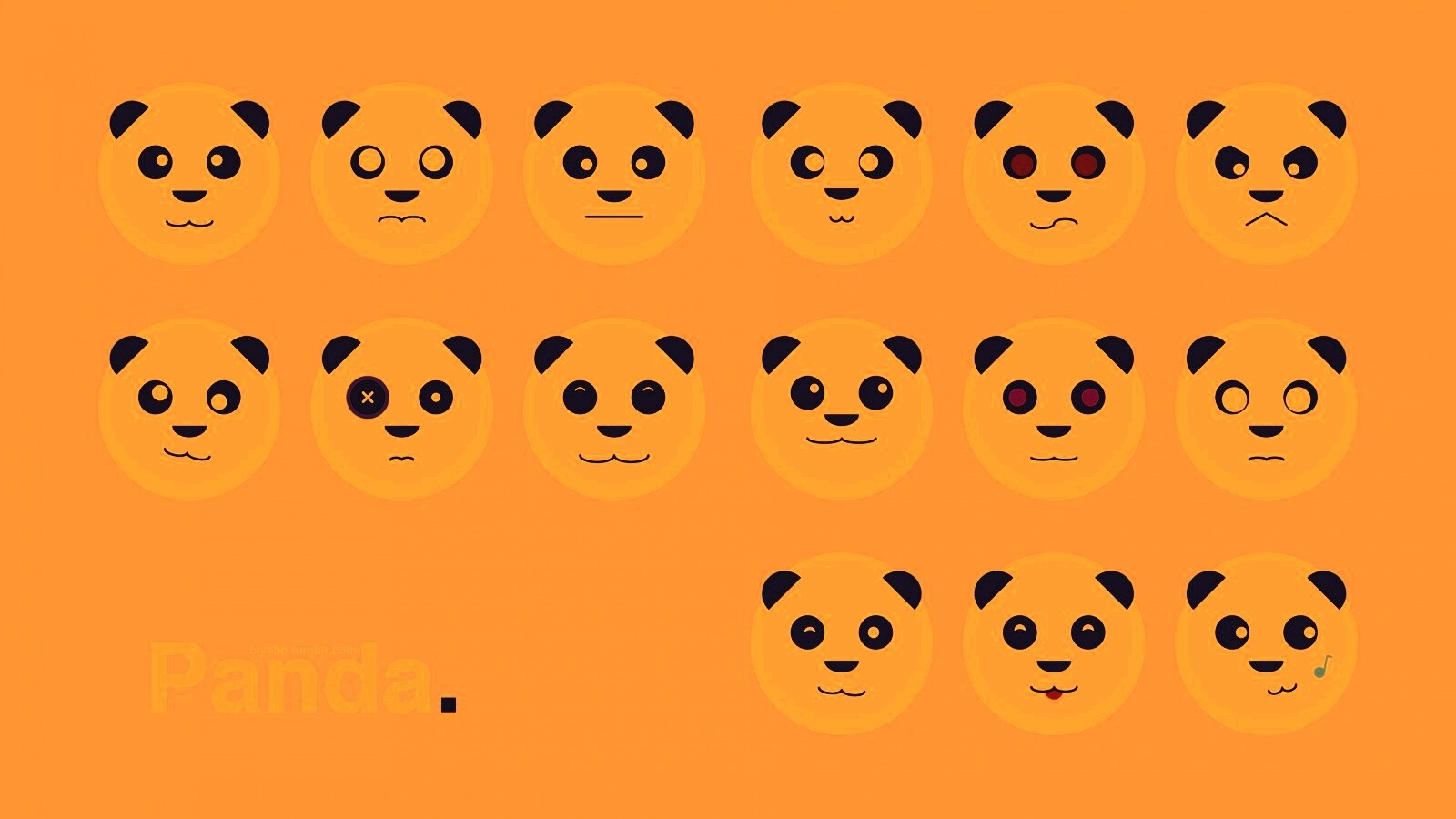 Морды панд обои