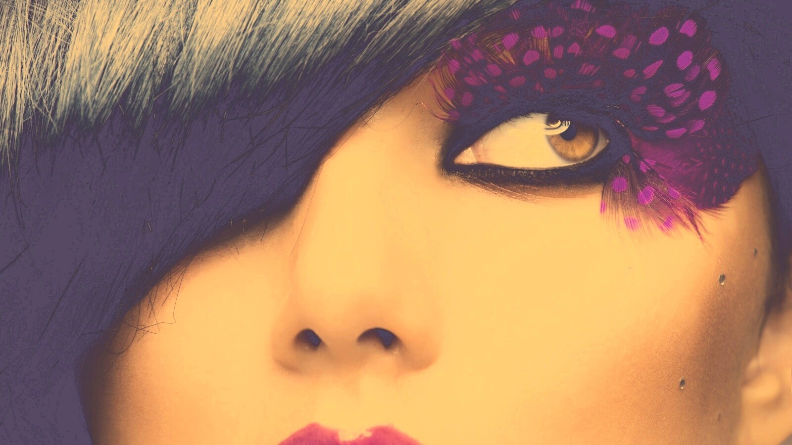 Макияж крупным планом обои